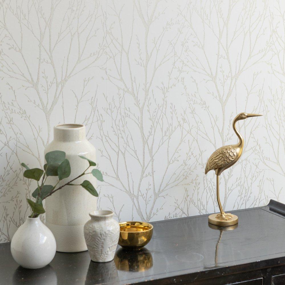 Pale Grey - Wall Pops - Self Adhesive Wallpaper Treetops - 5