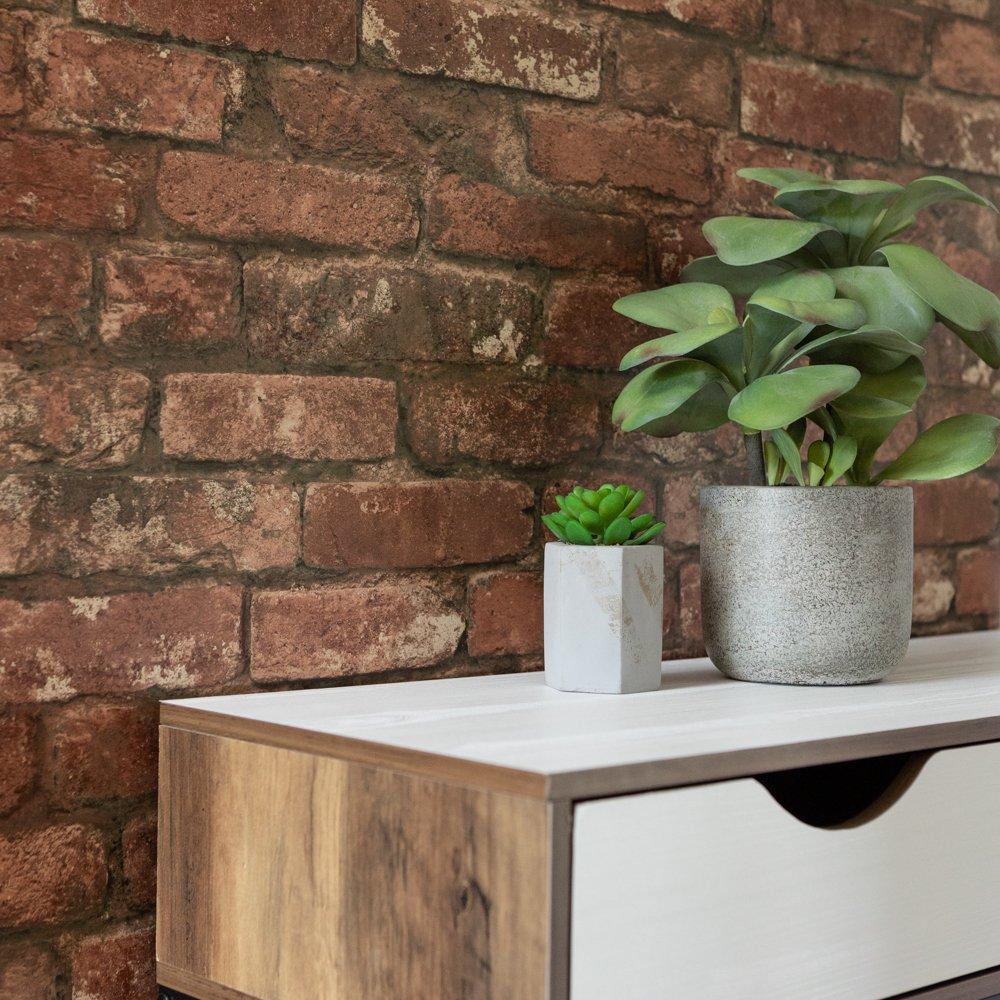 Brown - Wall Pops - Self Adhesive Wallpaper West End Brick - 6