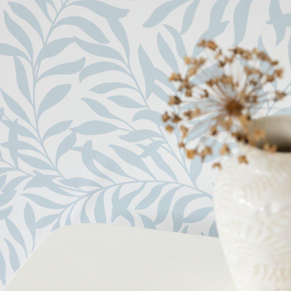 Blue - Wall Pops - Self Adhesive Wallpaper Wisley Blue - 3