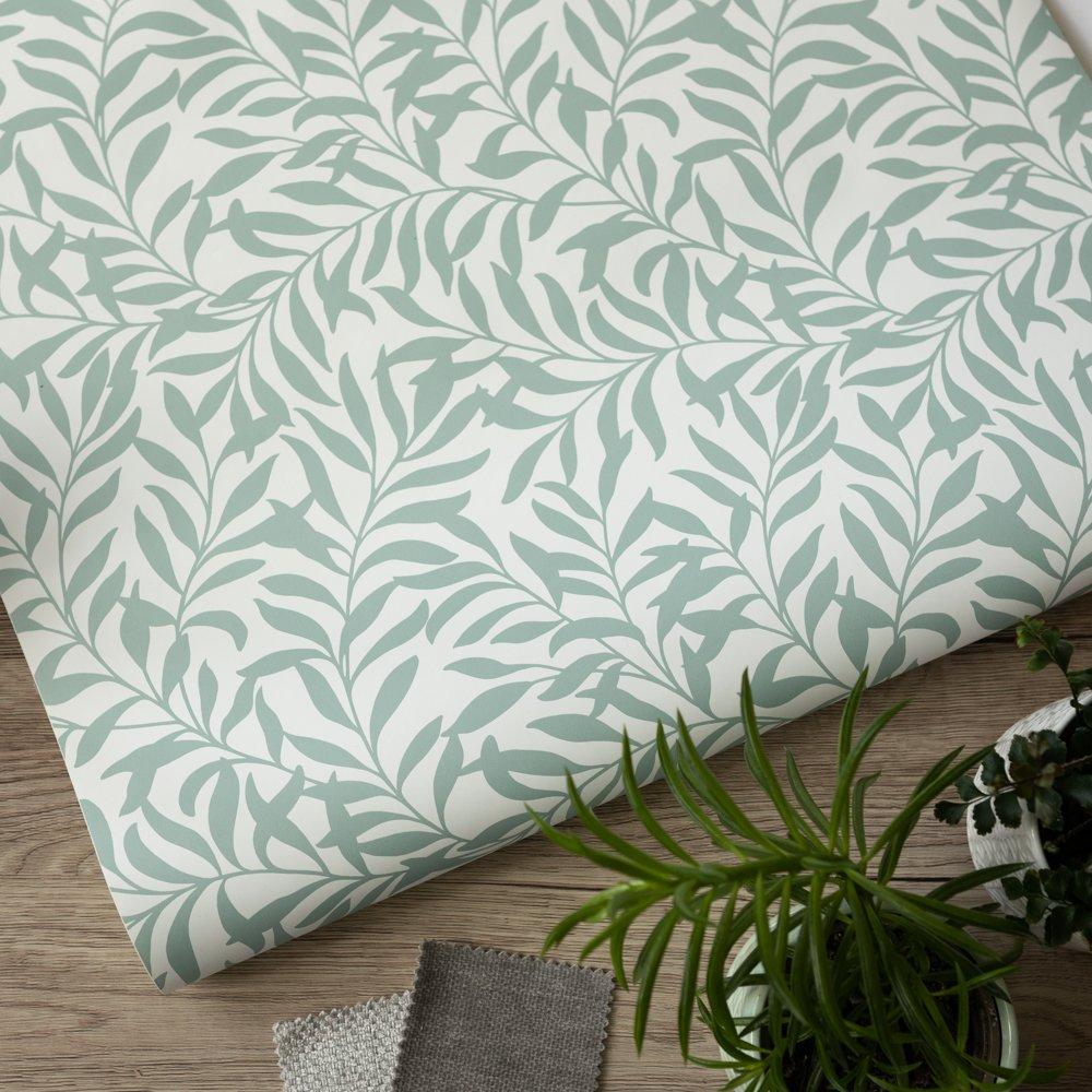 Green - Wall Pops - Self Adhesive Wallpaper Wisley Spruce - 6