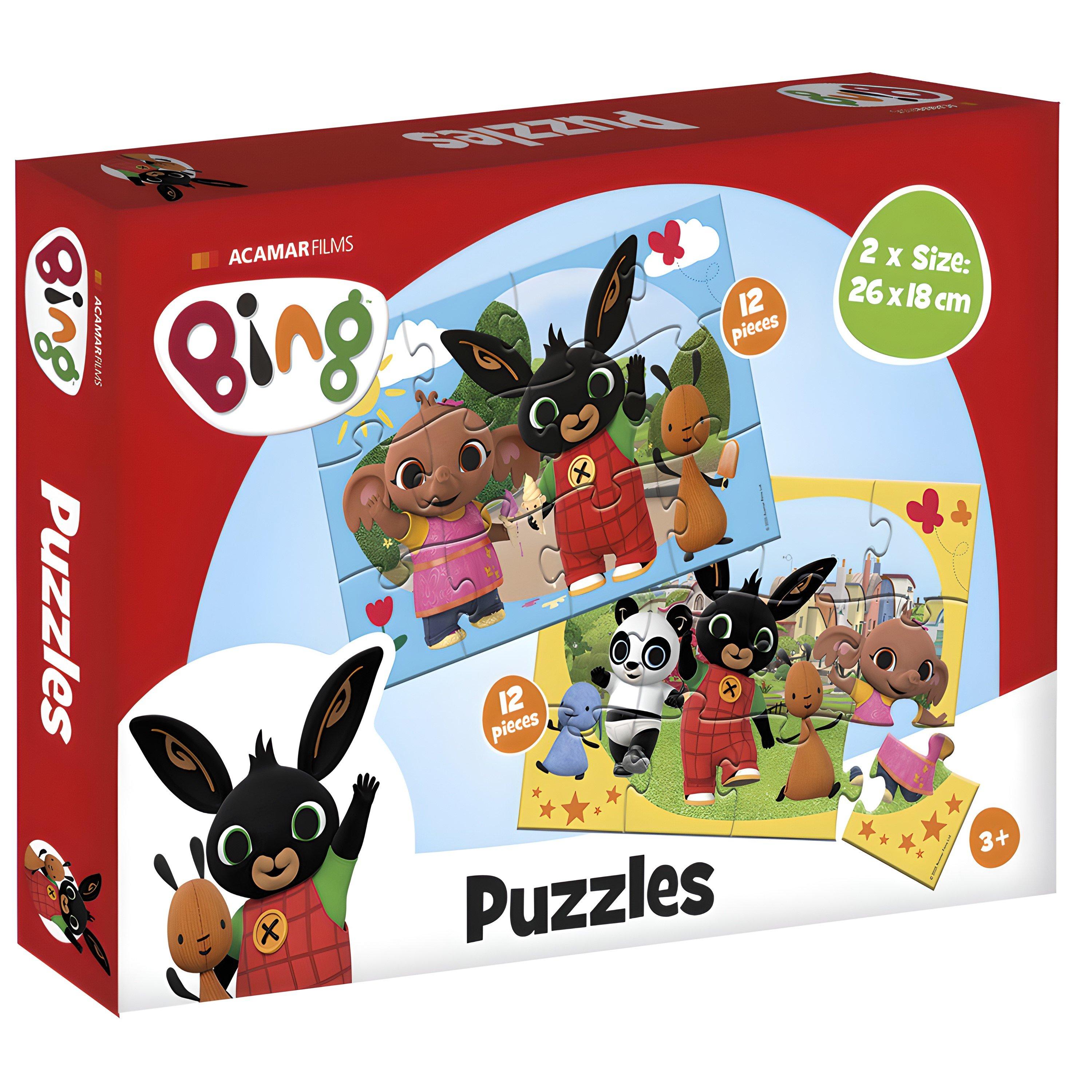 No Colour - totum - Bing 2 x 12 Piece Jigsaw Puzzle - 1