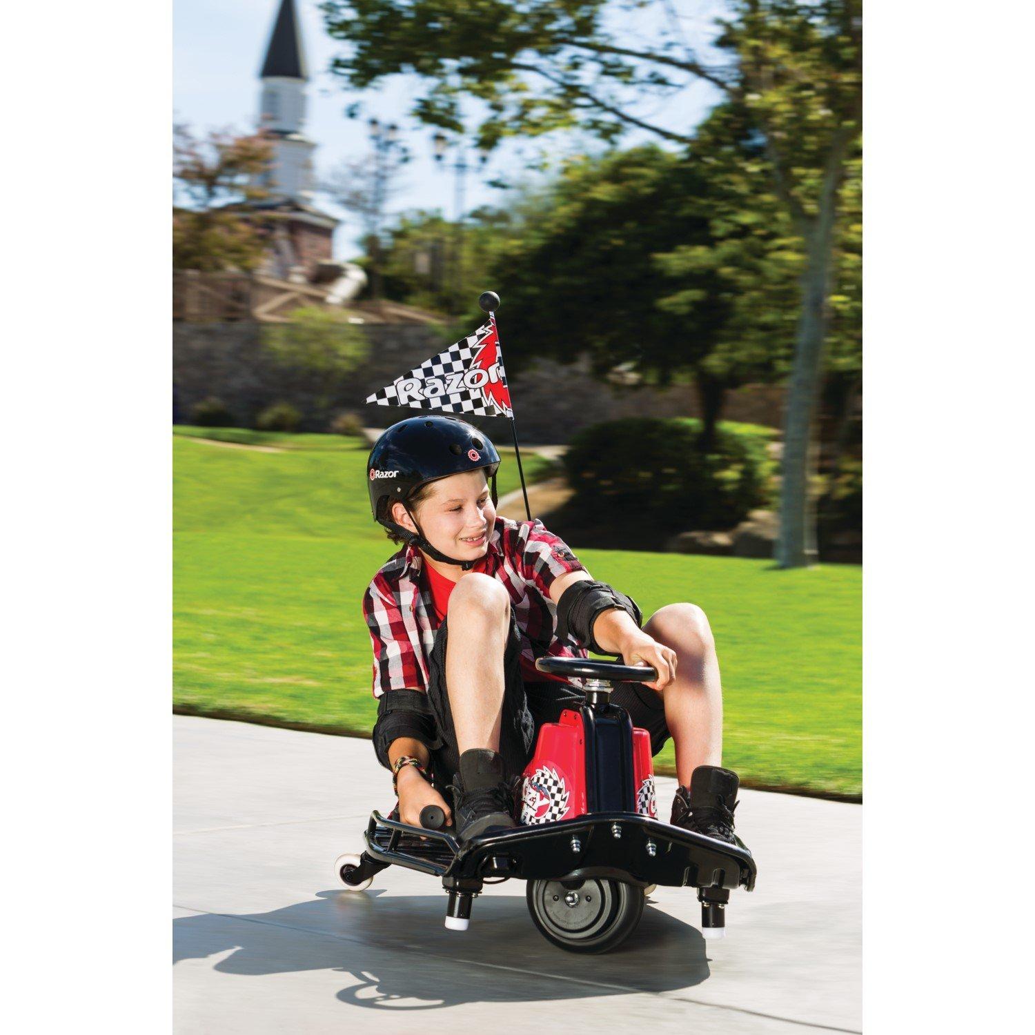 Red/Blue - Razor - Crazy Cart - Red/Black 24 volt - 1