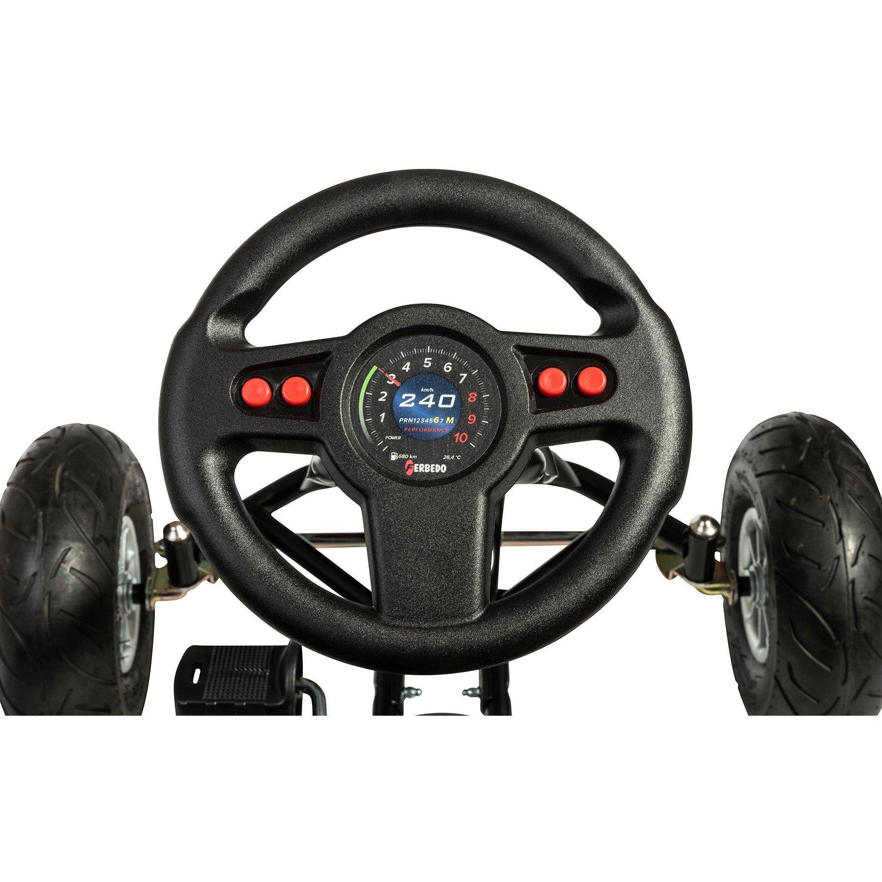 Black - Ferbedo - Ferbedo AT X-Racer Go Kart- Black - 5