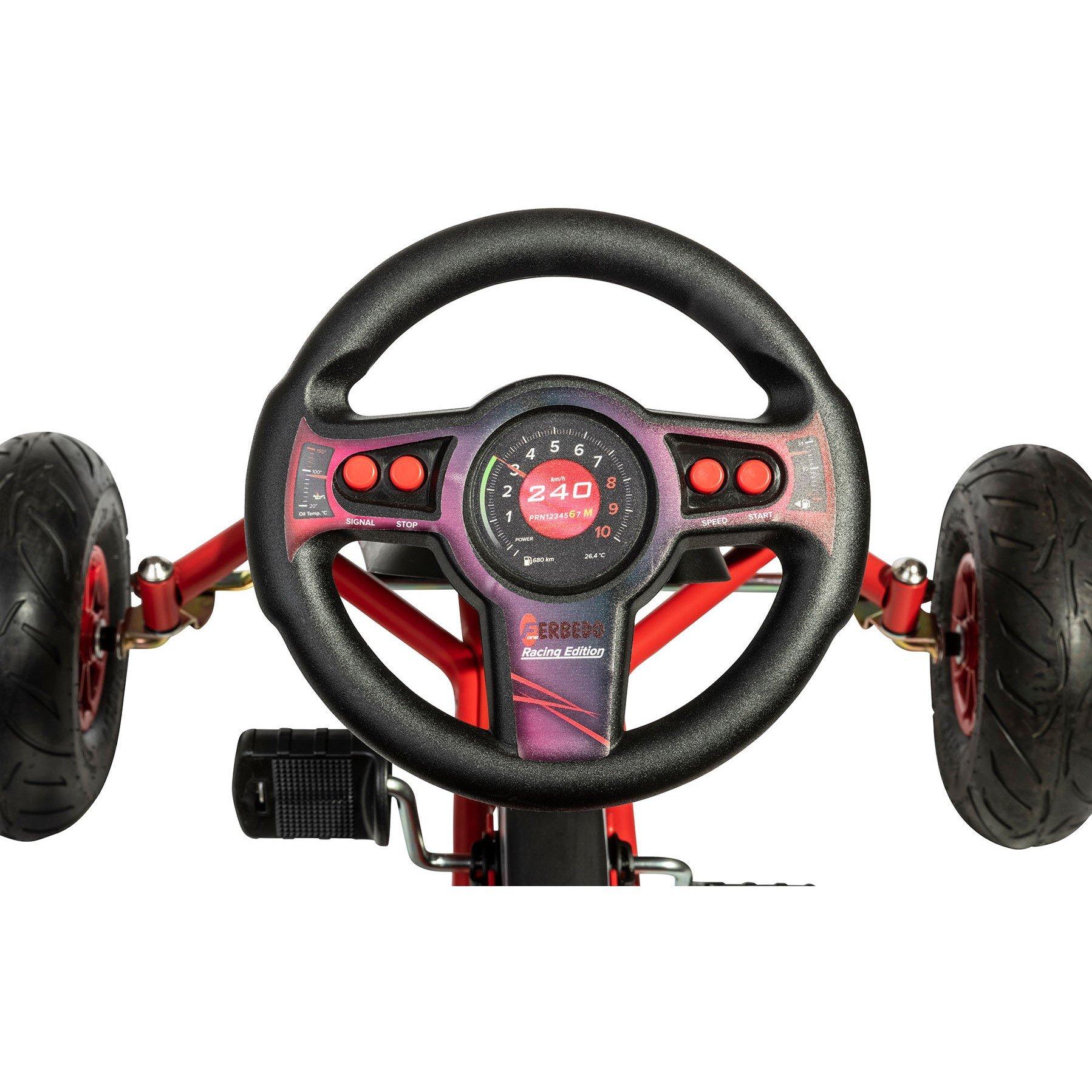 Red - Ferbedo - Ferbedo AR8R Go Kart - Red and Black - 5