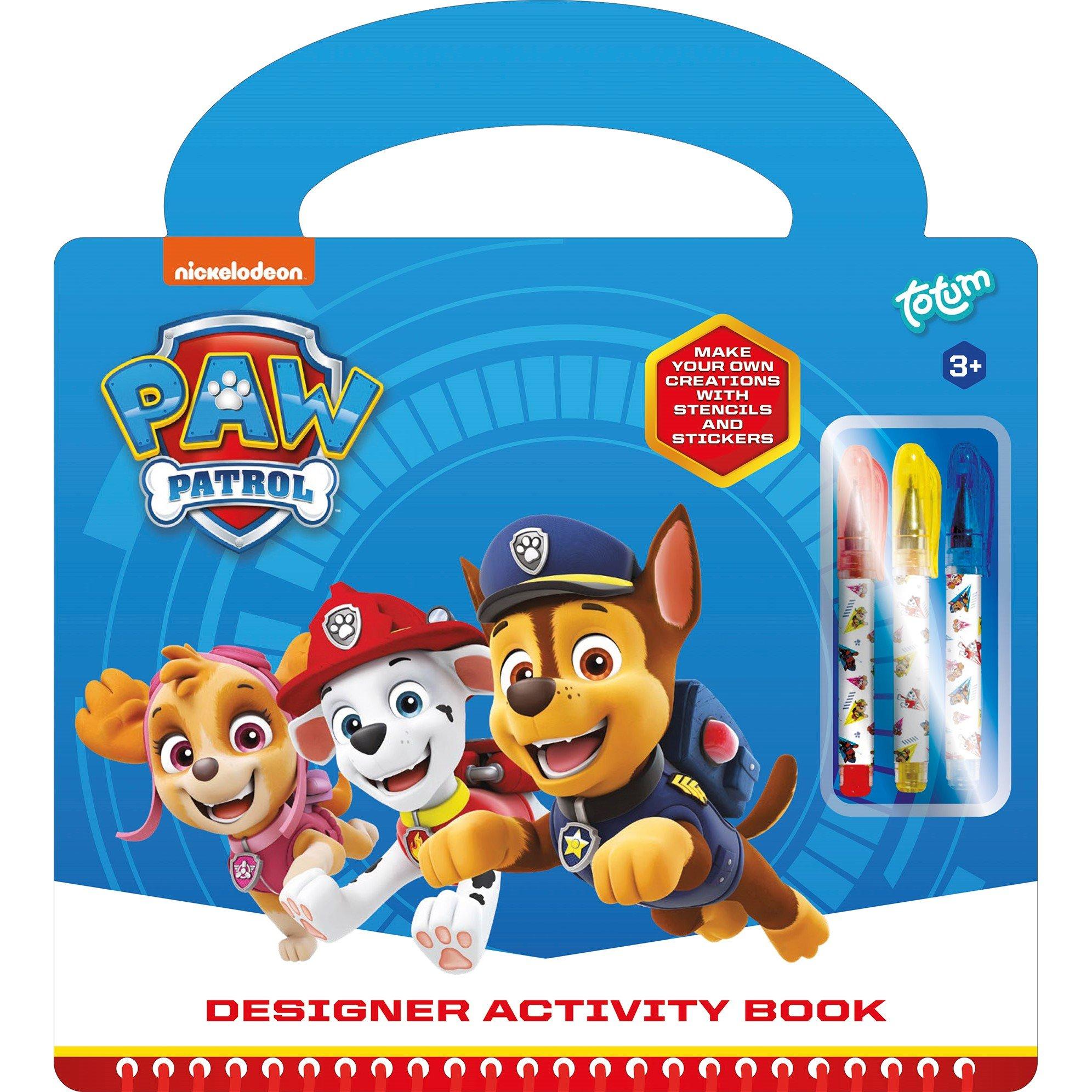 Totum  Kids Paw Patrol Designer Activity Book - No Colour