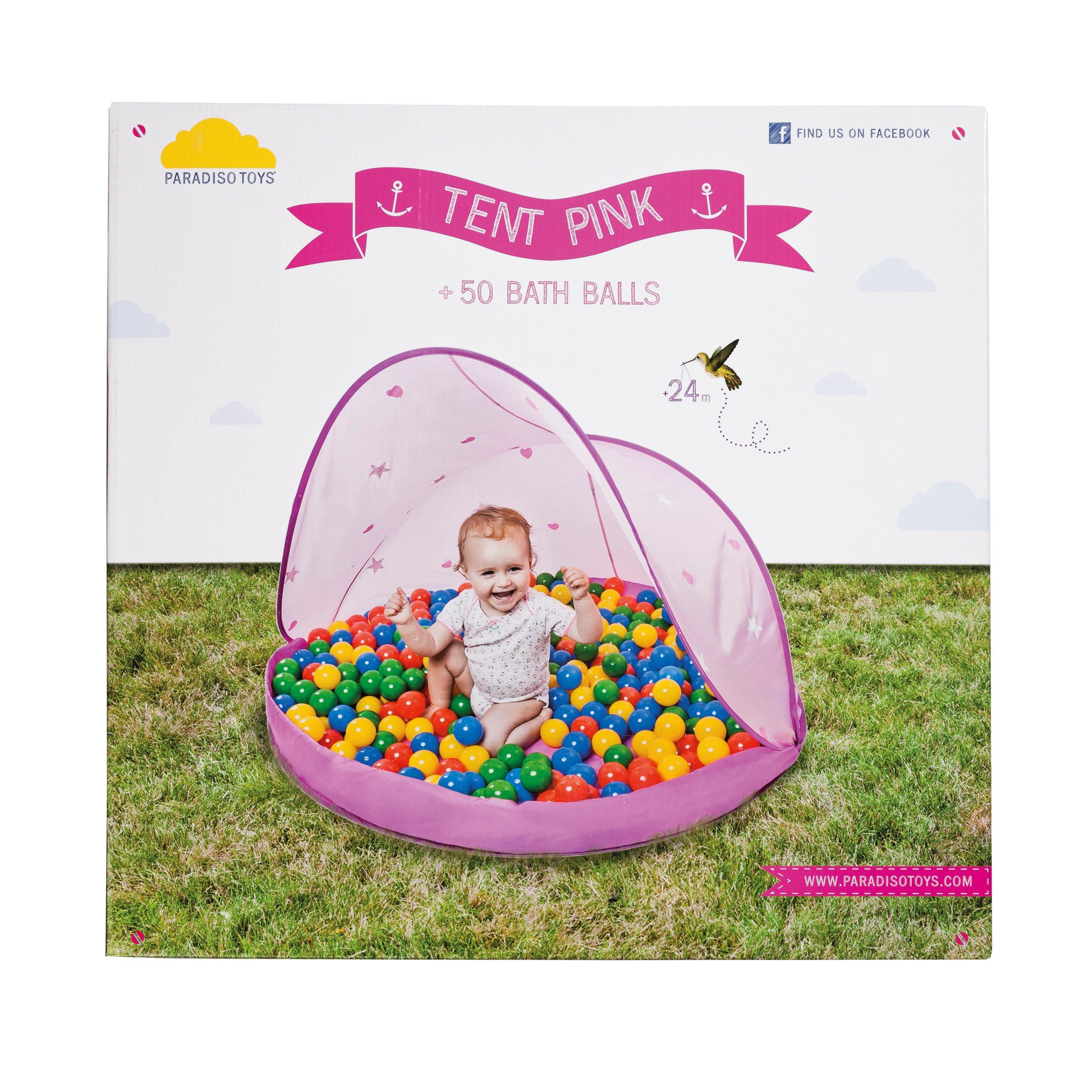 Pink - PARADISO TOYS - Pink Tent and 50 Balls - 5