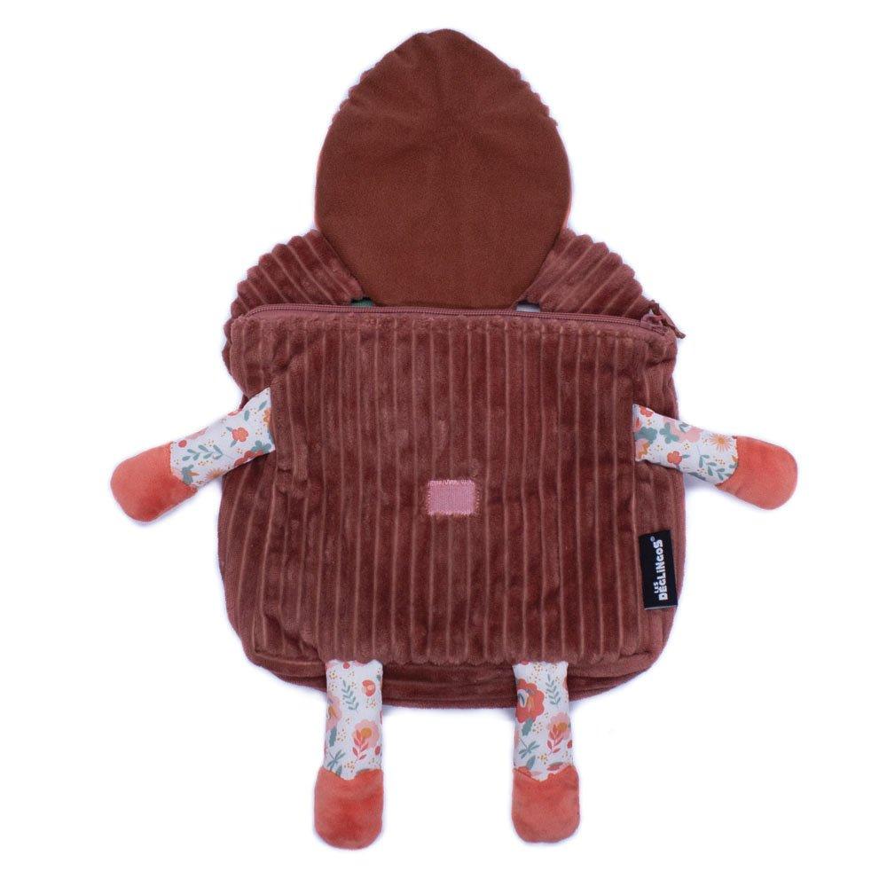 Red - Les Delingos - Melimelos The Deer Corduroy Backpack - 2
