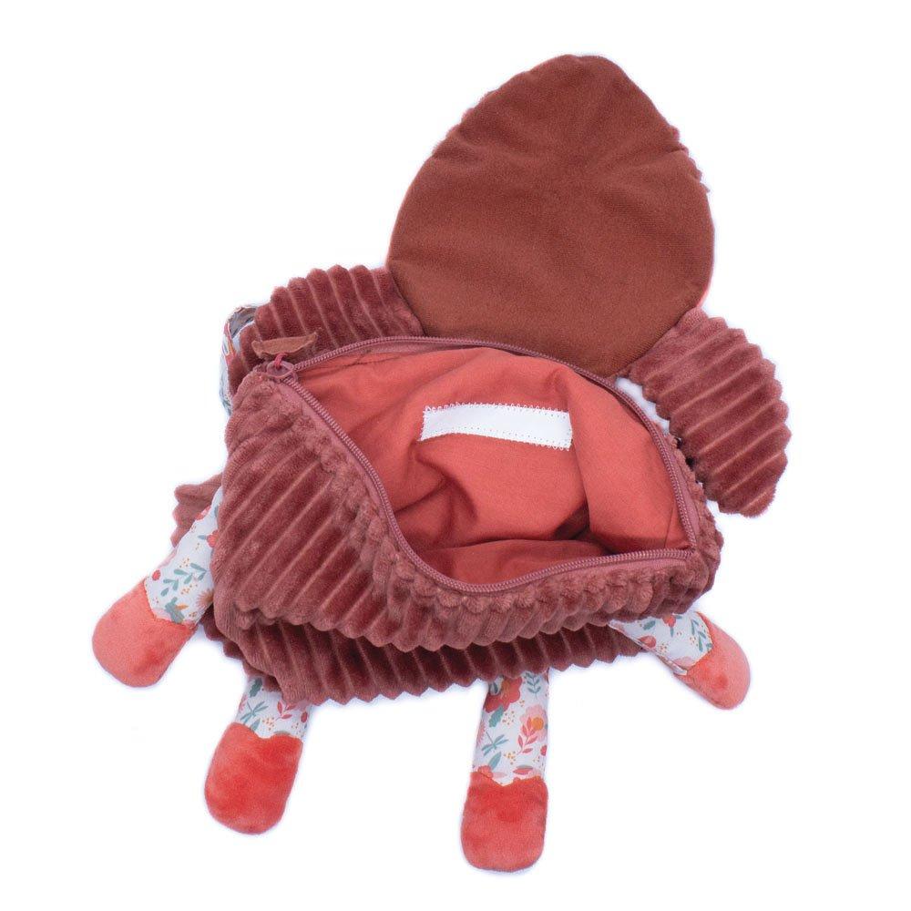Red - Les Delingos - Melimelos The Deer Corduroy Backpack - 4