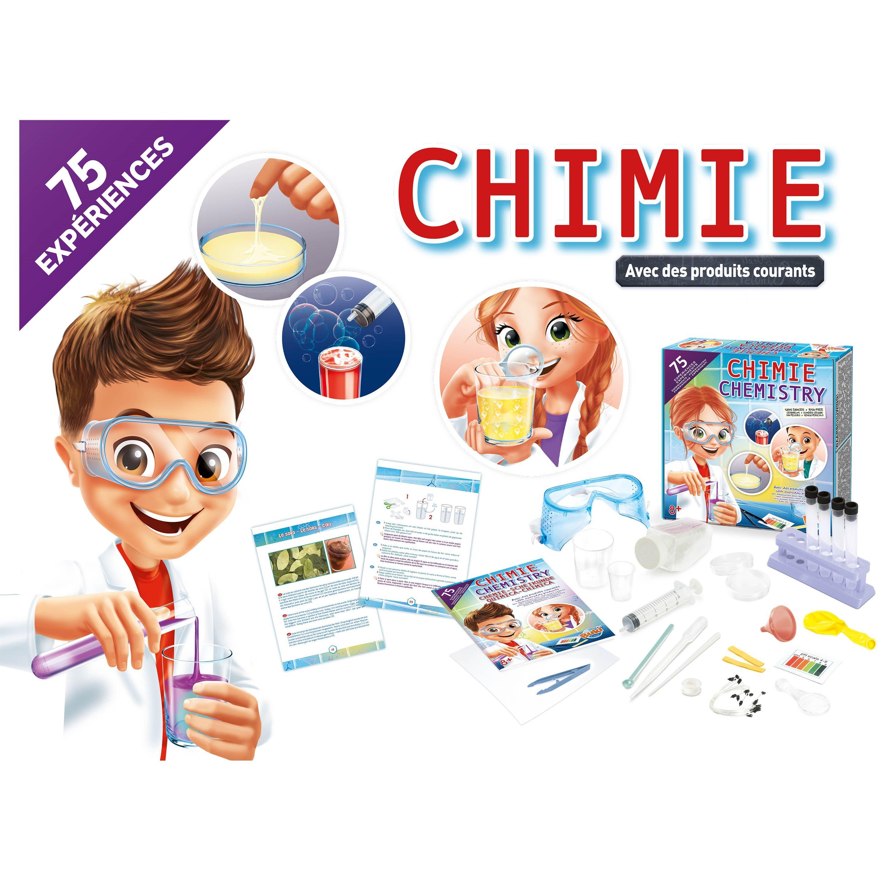 Buki France  Kids Chemistry Set With 75 Experiments - 