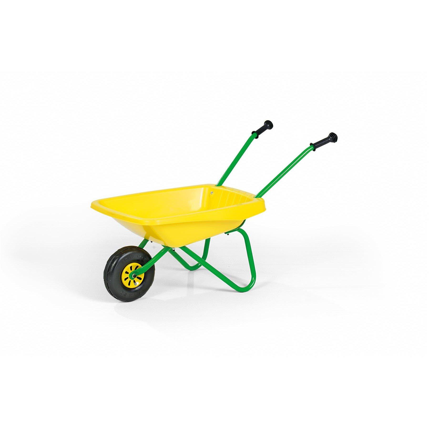 Yellow - rolly toys - Child's Metal & Plastic Wheelbarrow Yellow & Green