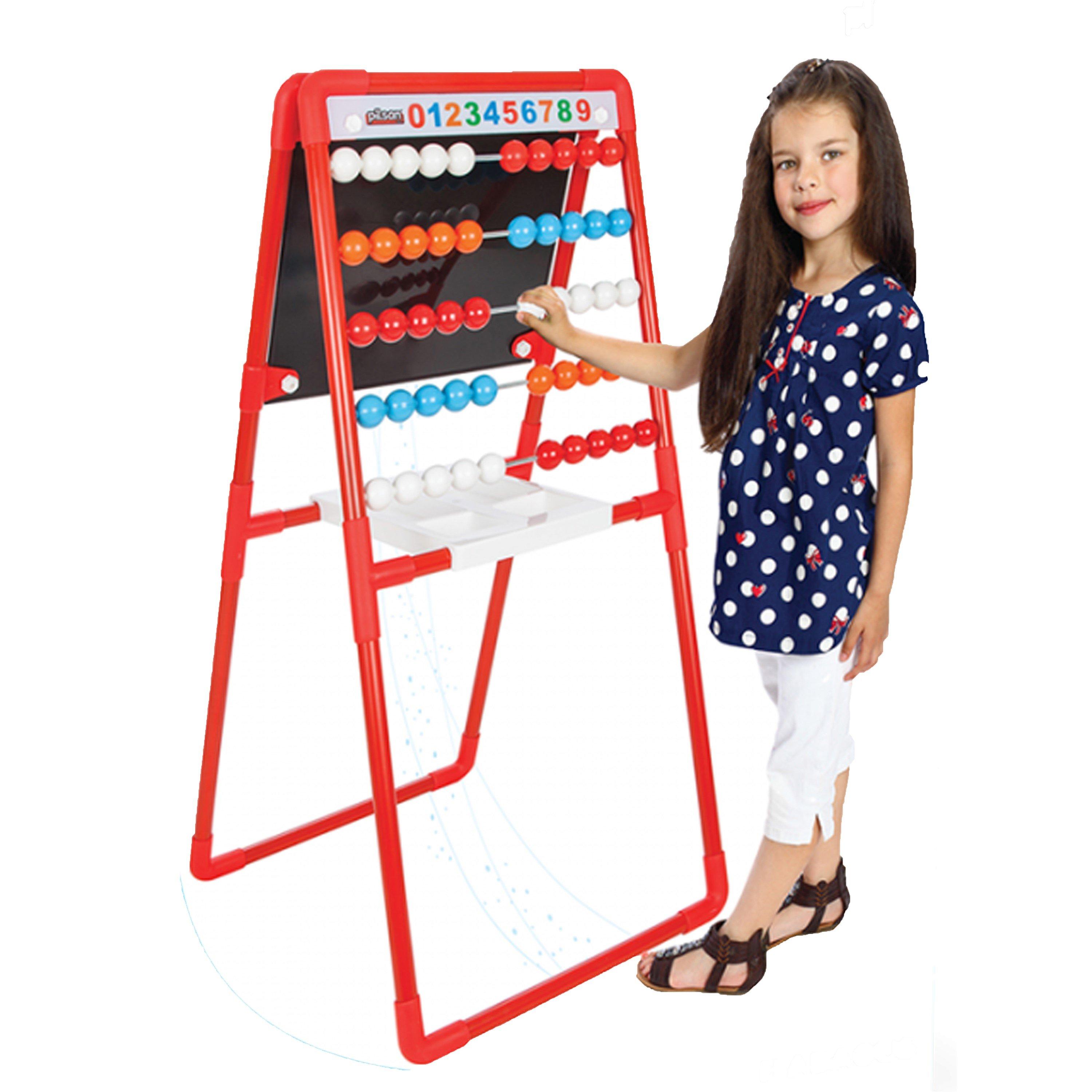 Red - Pilsan - Drawing Board with Abacus - Red - 2