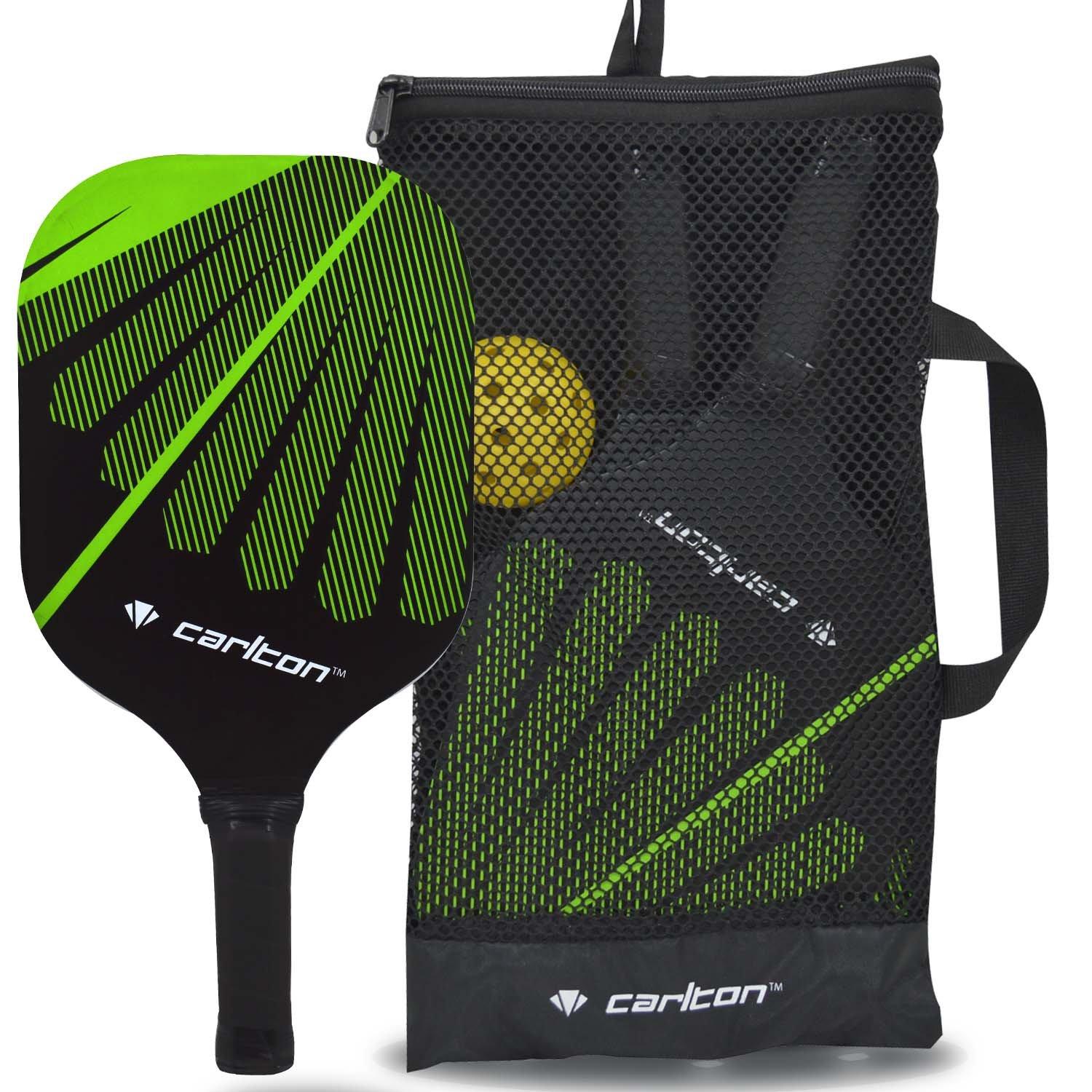 Multicolour - Carlton - Wooden Pickle Bat & Ball Pack - 2