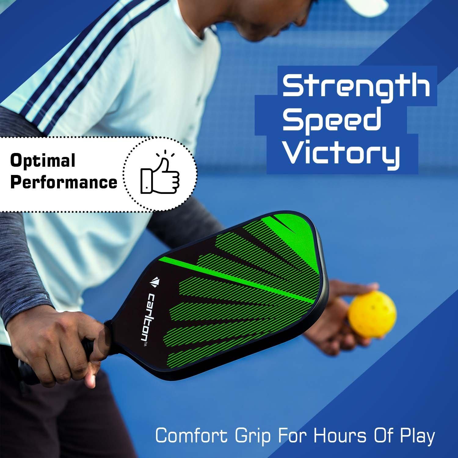 Multicolour - Carlton - Wooden Pickle Bat & Ball Pack - 7