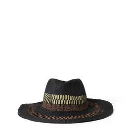 Biba Strpe Fedora Hat Womens