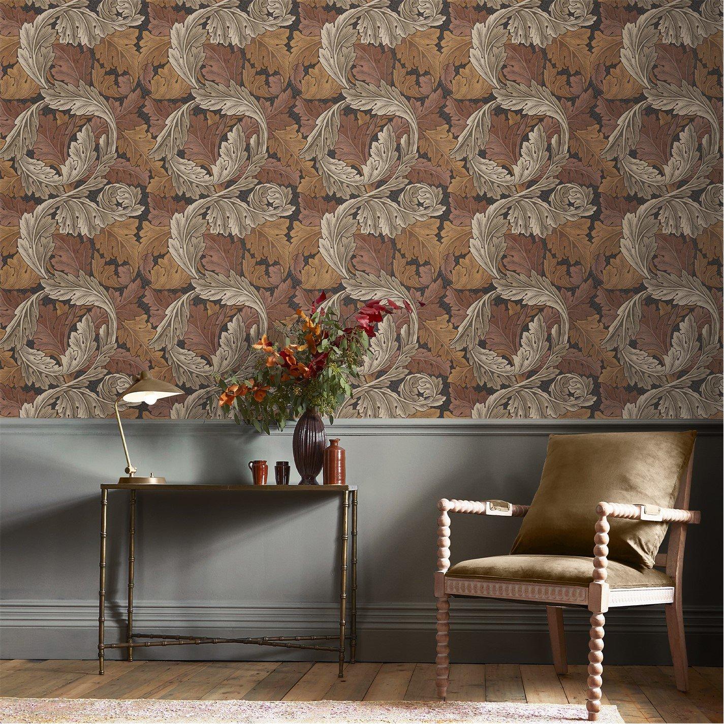 Burnt Orange - William Morris at Home - Acanthus Burnt Orange - 3