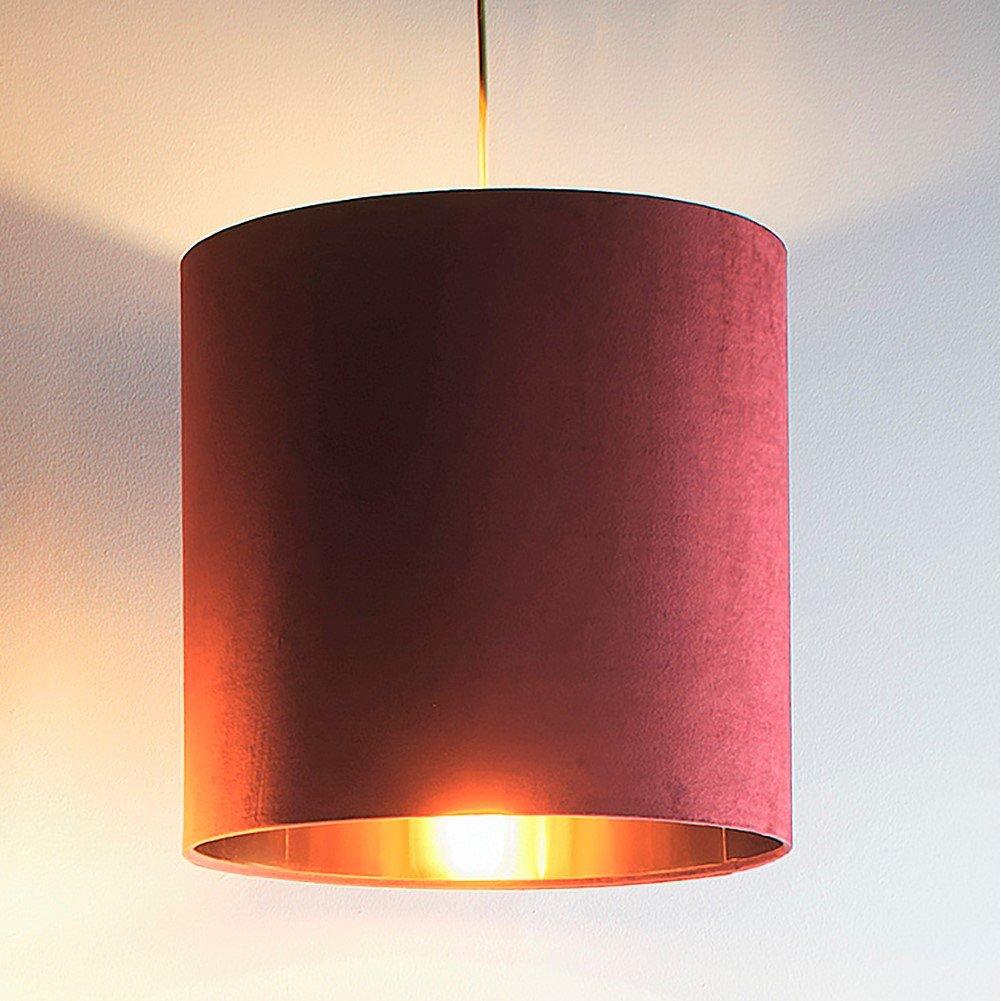 Wine - K Living - Wine Velvet Drum Lampshade for Lamps and Ceiling - 4