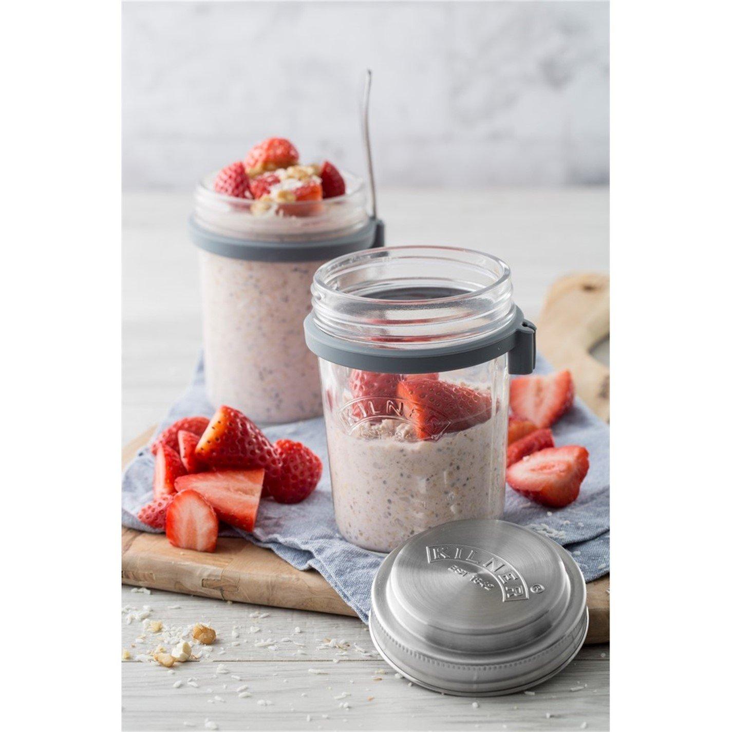 Clear - Kilner - Set of 2 Breakfast Jars - 2