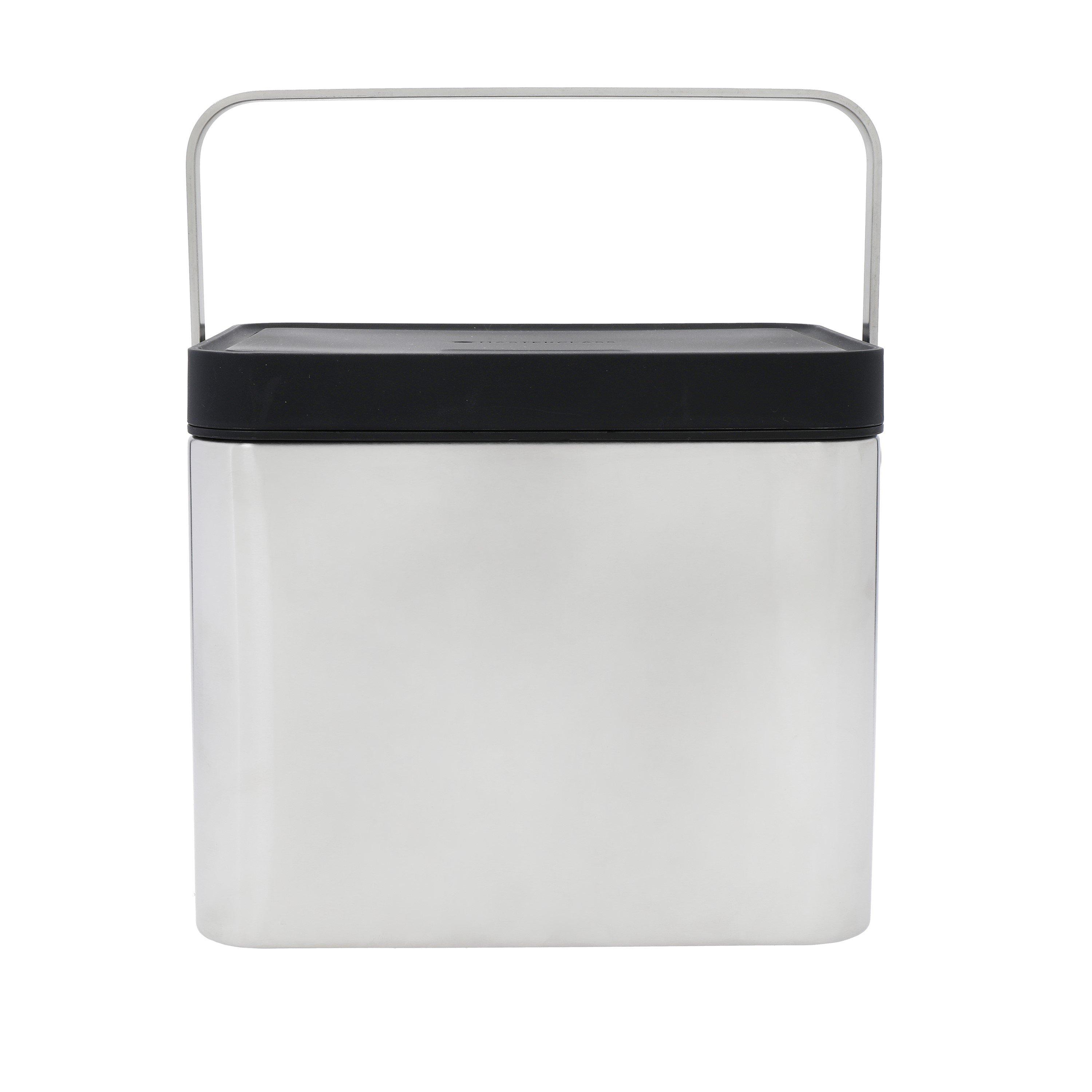 Masterclass  Stainless Steel Compost Bin With Lid - Silver - 2L
