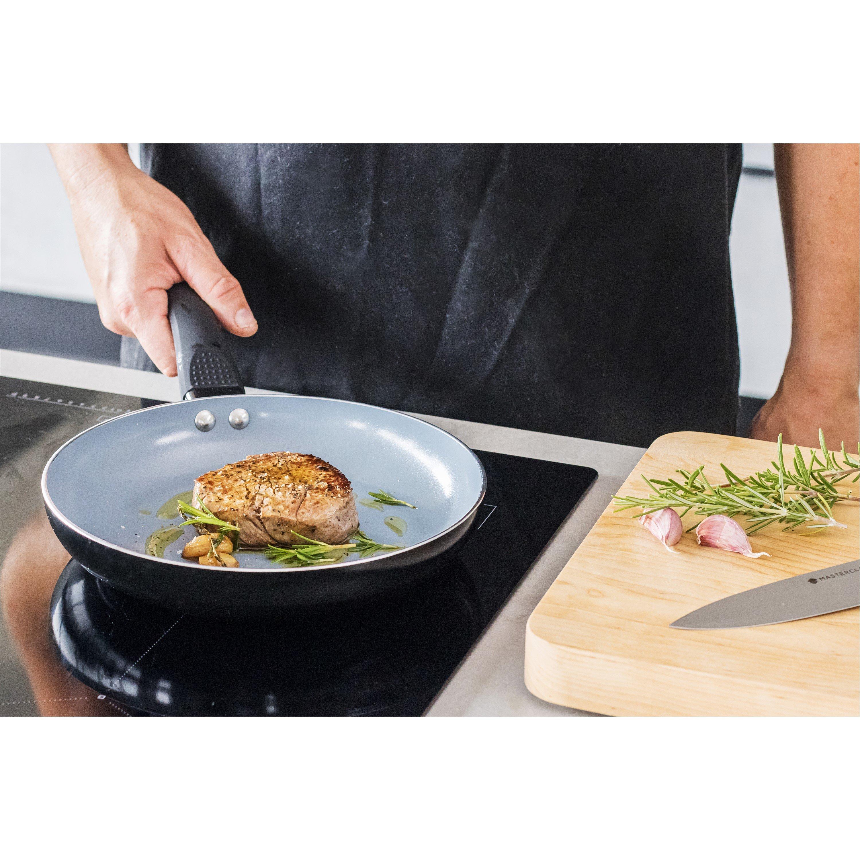 Black - MasterClass - MasterClass Ceramic Non-Stick Eco Fry Pan, 24cm - 4
