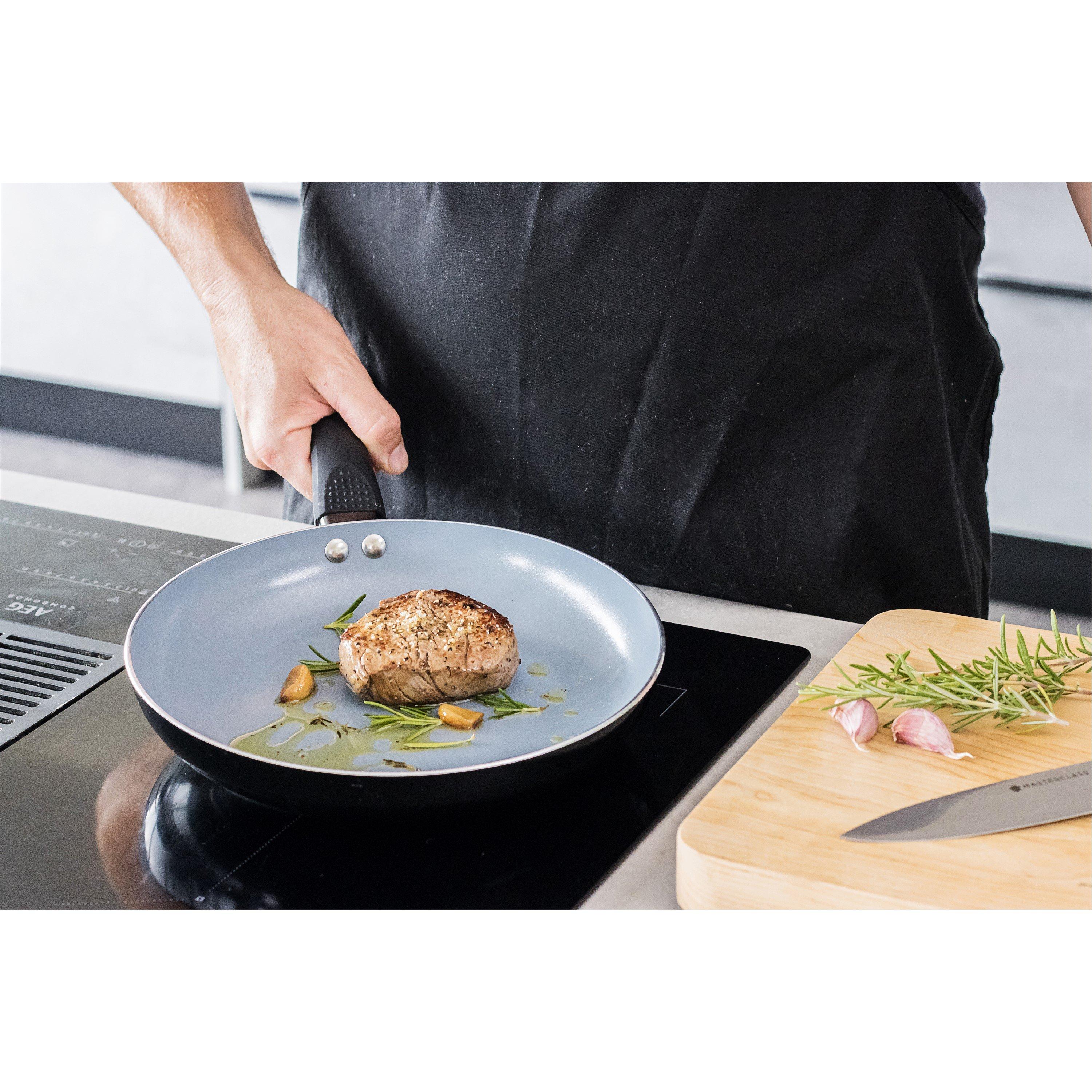 Black - MasterClass - Ceramic Non-Stick Eco Fry Pan, 26cm - 4