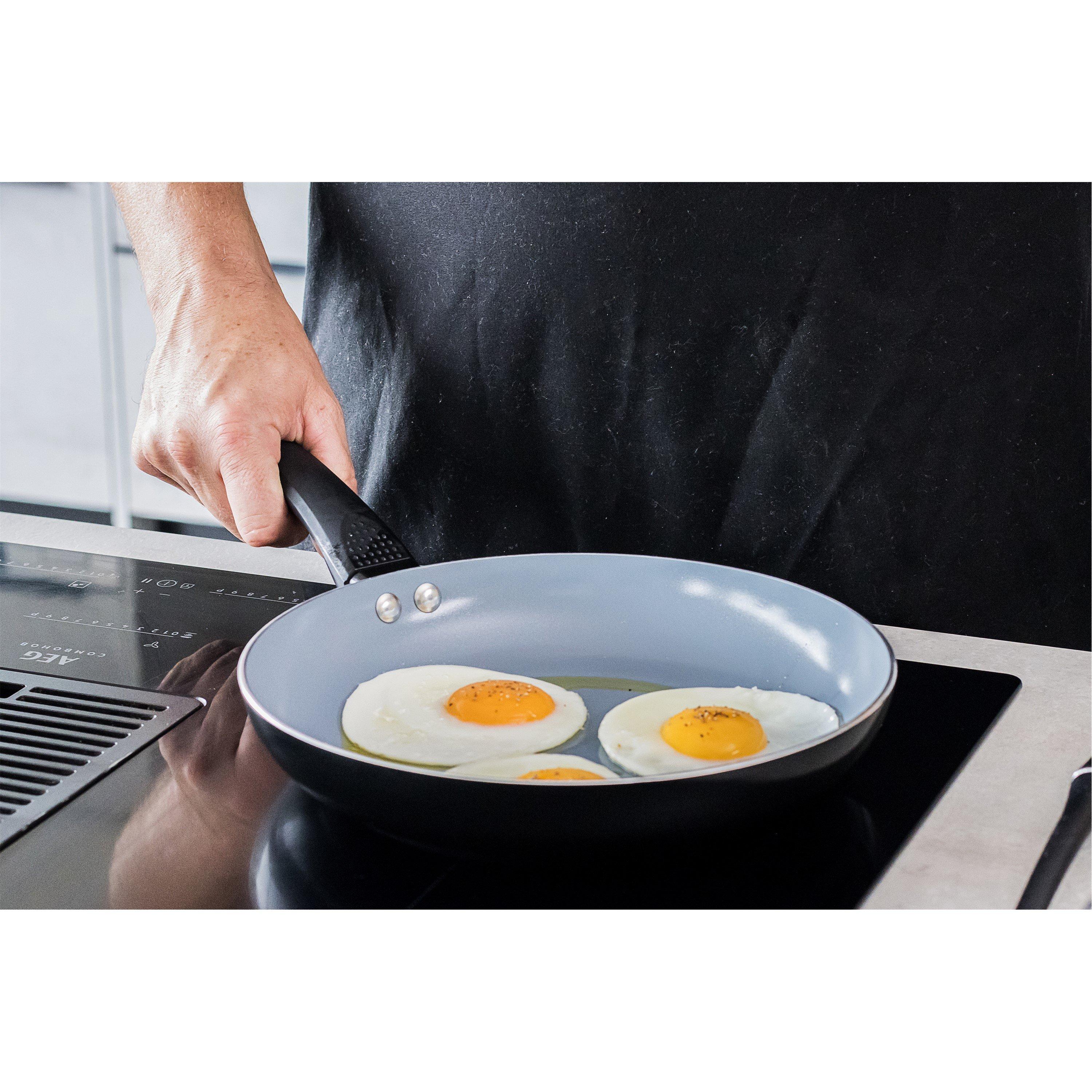 Black - MasterClass - Ceramic Non-Stick Eco Fry Pan, 26cm - 5