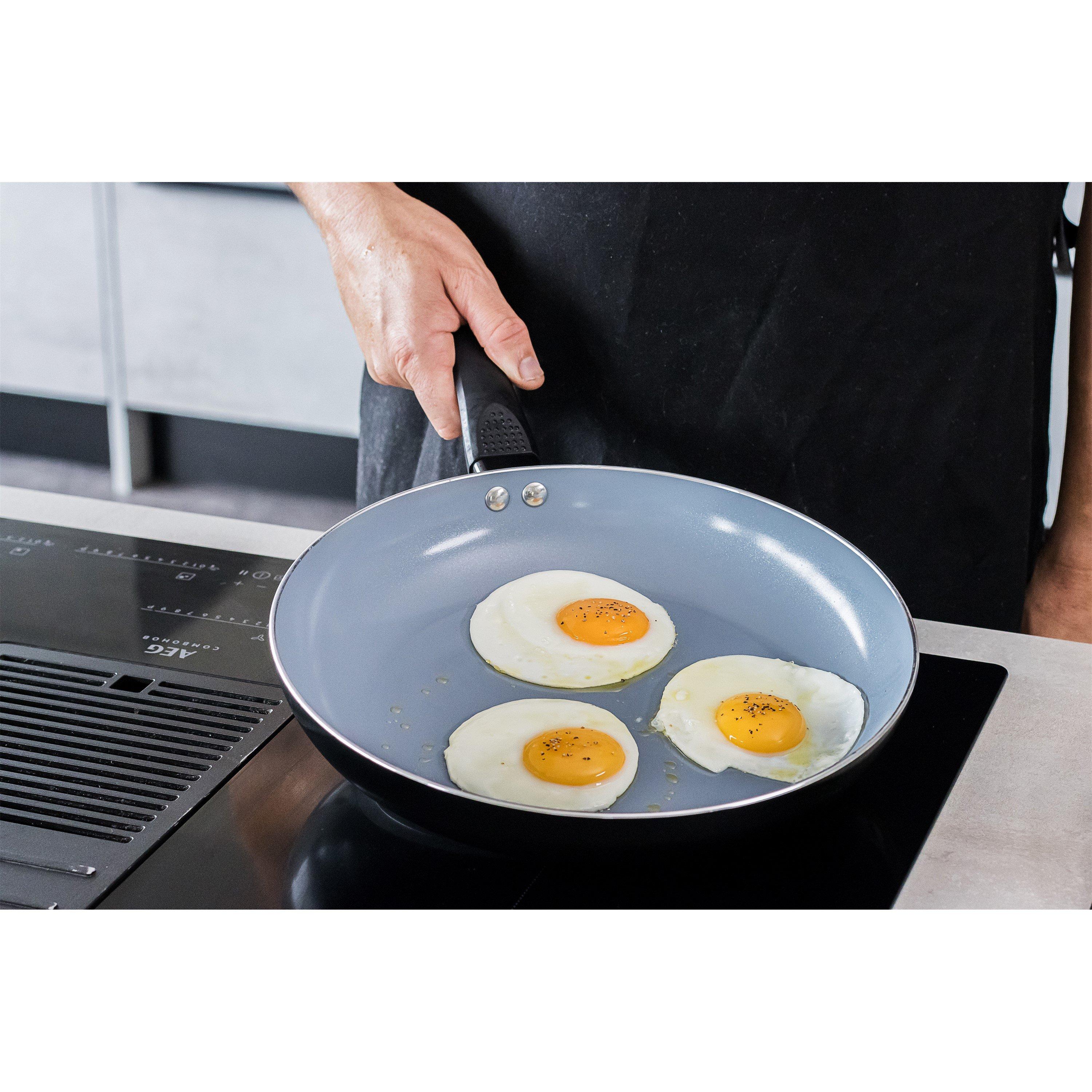 Black - MasterClass - MasterClass Ceramic Non-Stick Eco Fry Pan, 28cm - 3