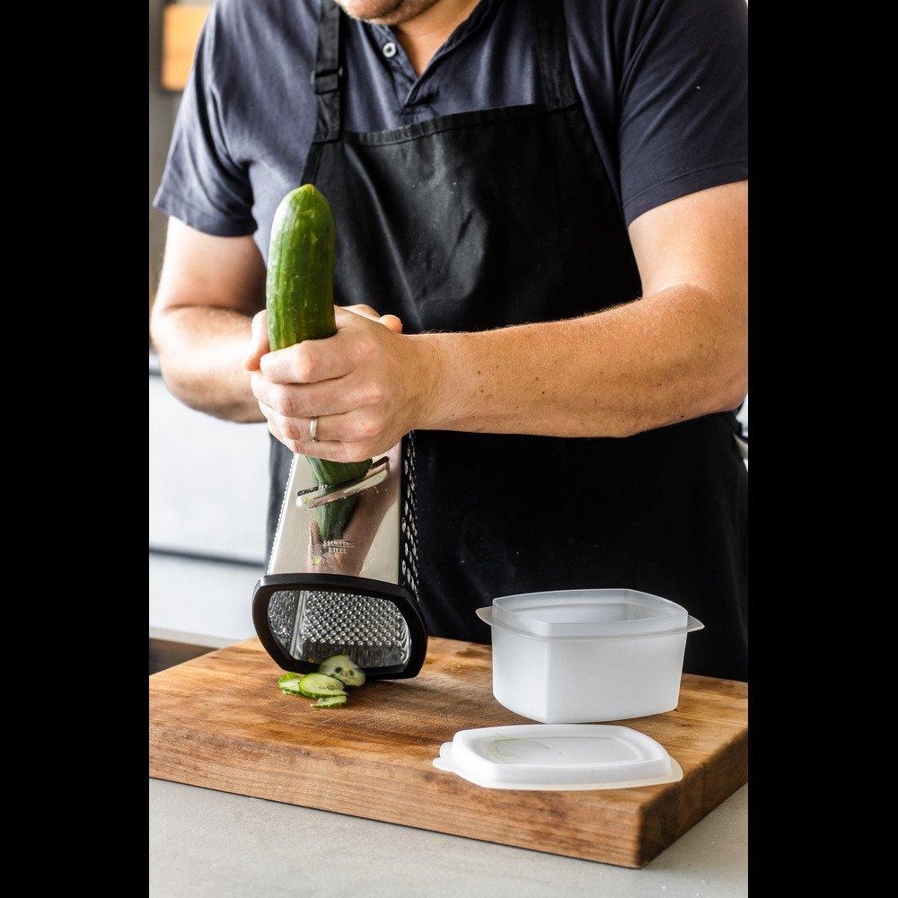 Silver - MasterClass - MasterClass Stainless Steel Four Sided Box Grater - 5