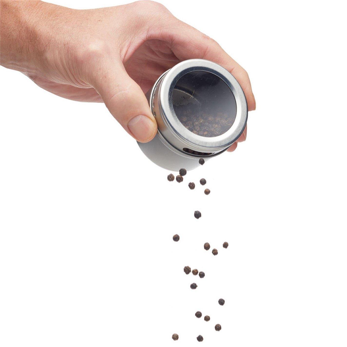 Silver - MasterClass - 6 Jar Magnetic Spice Rack - 3