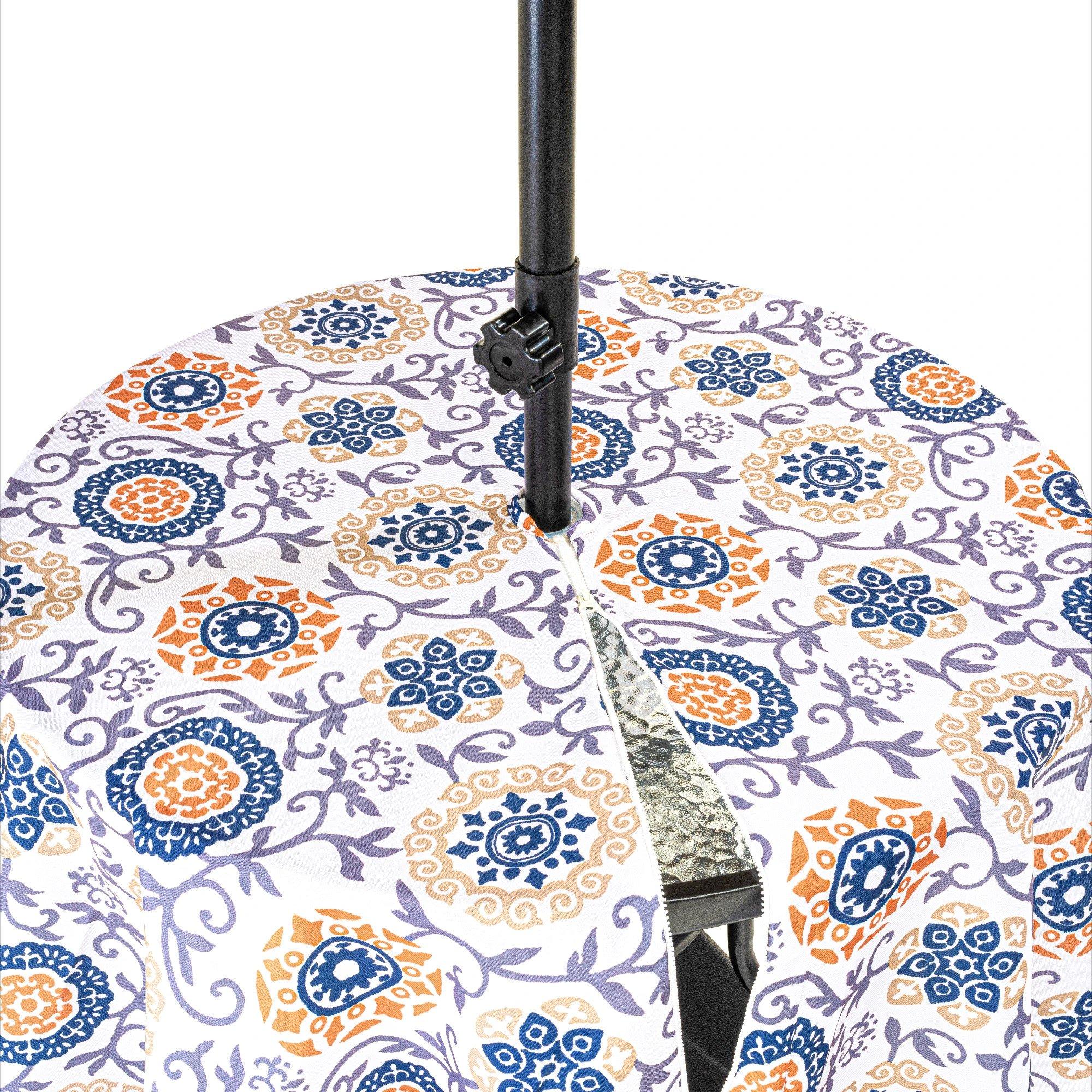 Beige - Alan Symonds - Athens Tablecloth 180cm Diameter Round - 3