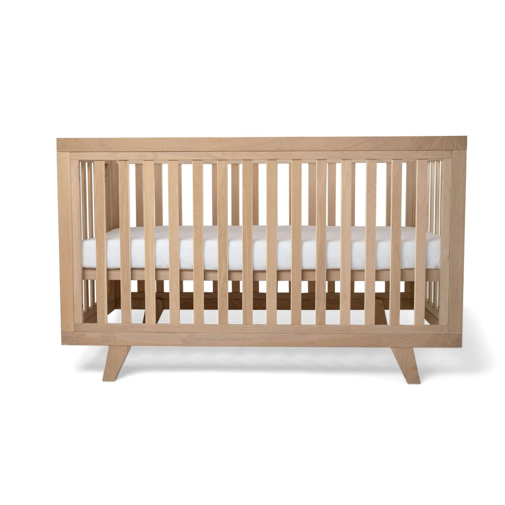 Natural - Clair De Lune - Clair de Lune Oak Cot Bed and Extension Kit Bundle - 7