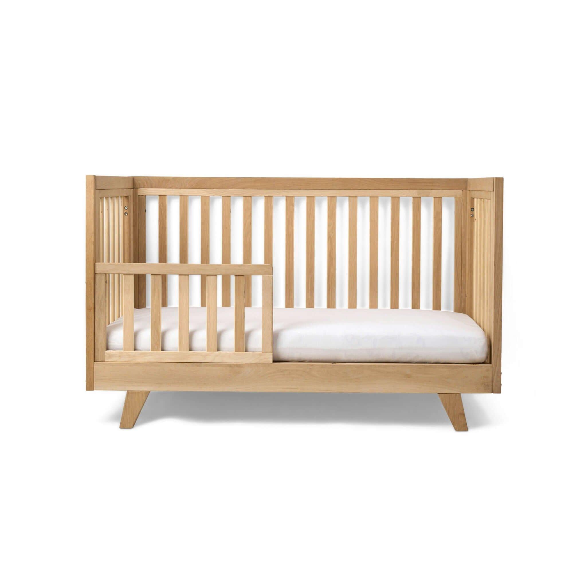 Natural - Clair De Lune - Clair de Lune Oak Cot Bed and Extension Kit Bundle - 8