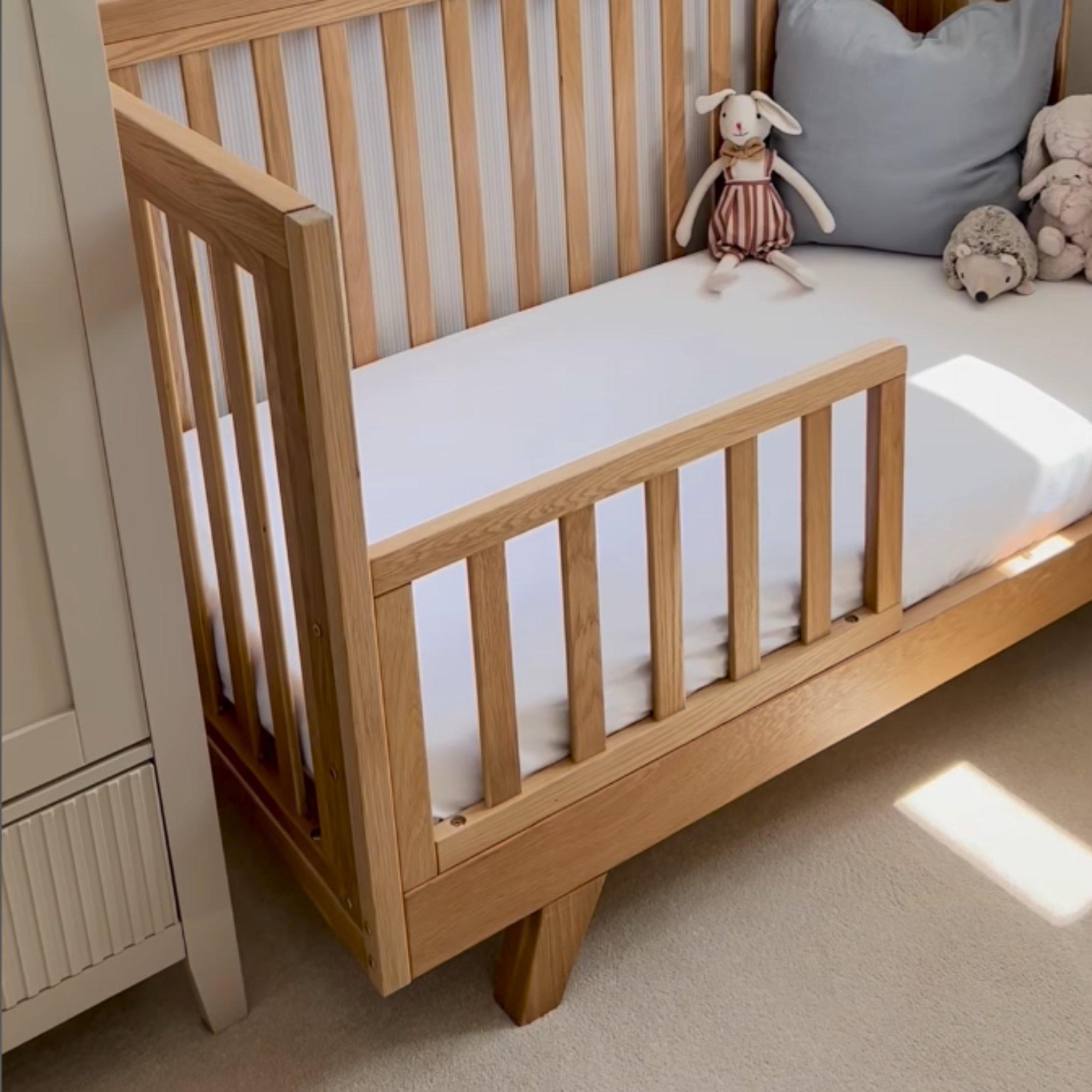 Clair De Lune  Newborn De Lune Oak Cot Bed Toddler Extention Kit - Natural
