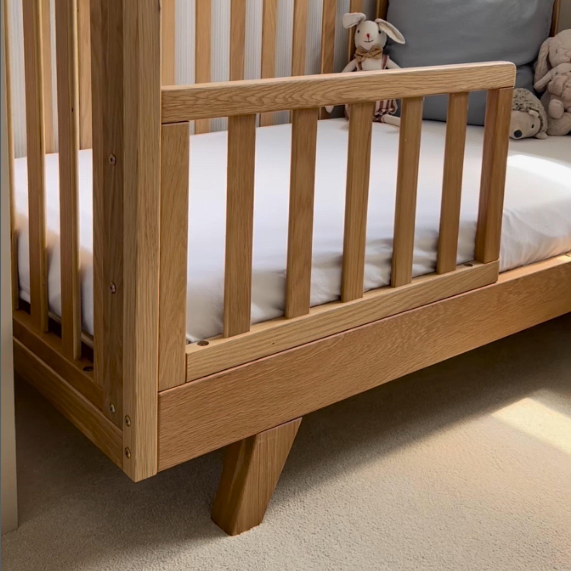 Natural - Clair De Lune - de Lune Oak Cot Bed Toddler Extention Kit - 5
