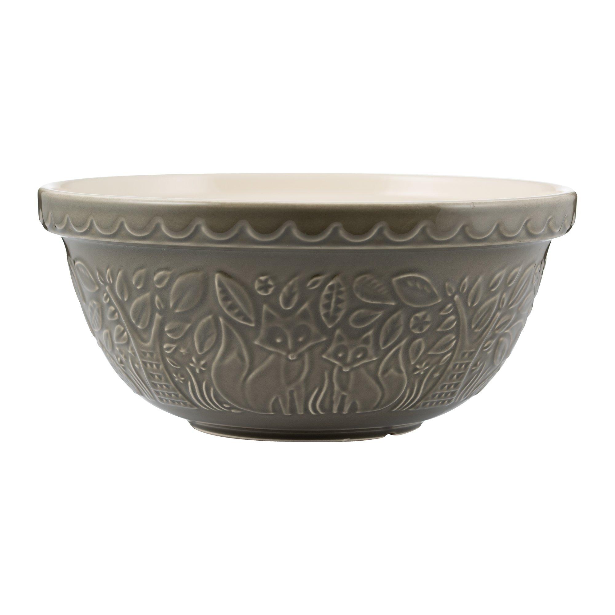 Grey - Mason Cash - In the Forest S12 Grey Mixing Bowl 29cm - 4