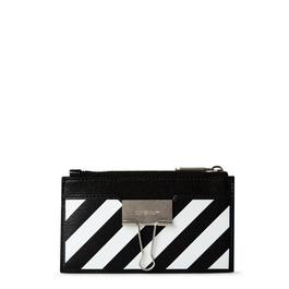 Off White Binder Zipped Card Case