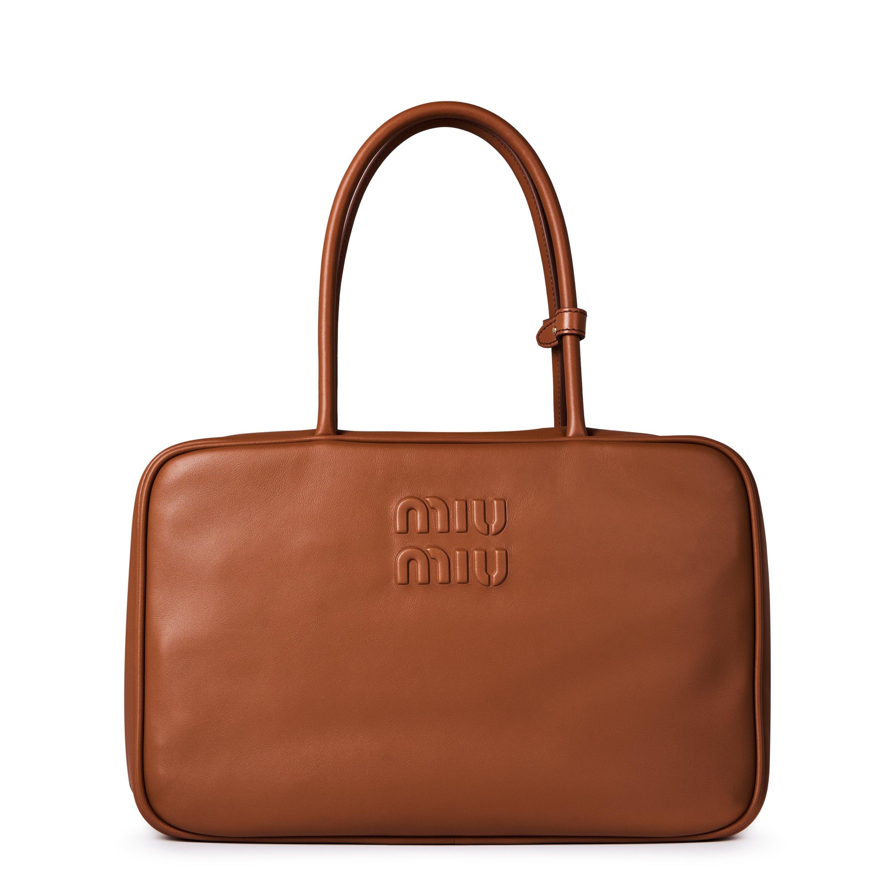 Cognac - Miu Miu - Women's Top Handle Bag - 1
