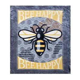 Country Club Blanket Throw Soft to Touch Luxury  - Bee Happy