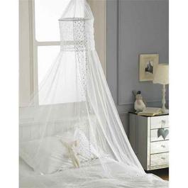 Country Club Bed Canopy Popsicle Design Children's - White
