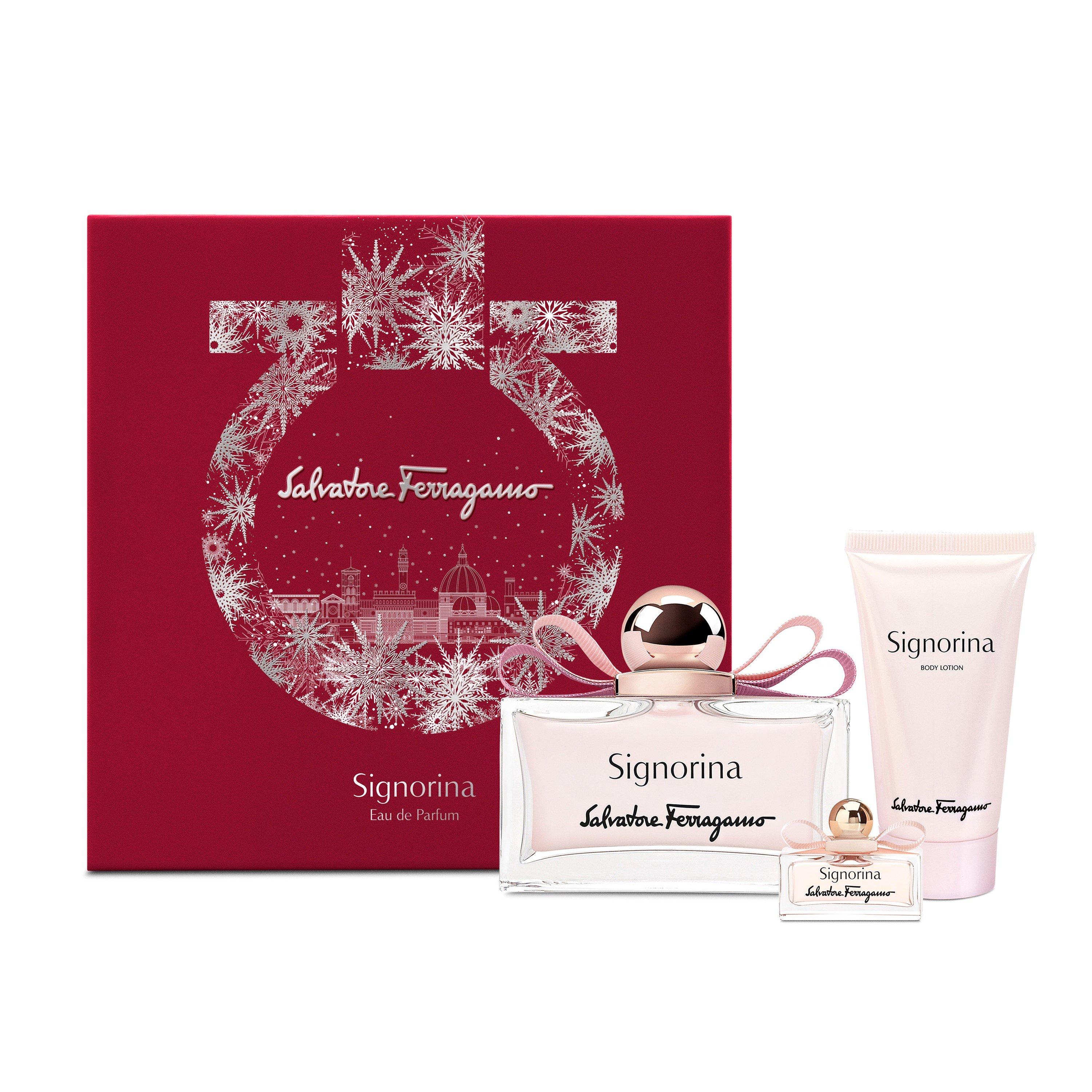 Ferragamo Women's Woman Signorina Gift Set: Eau De Parfum 100Ml + Body Lotion 50Ml + Mini Signorina 5Ml - Edt