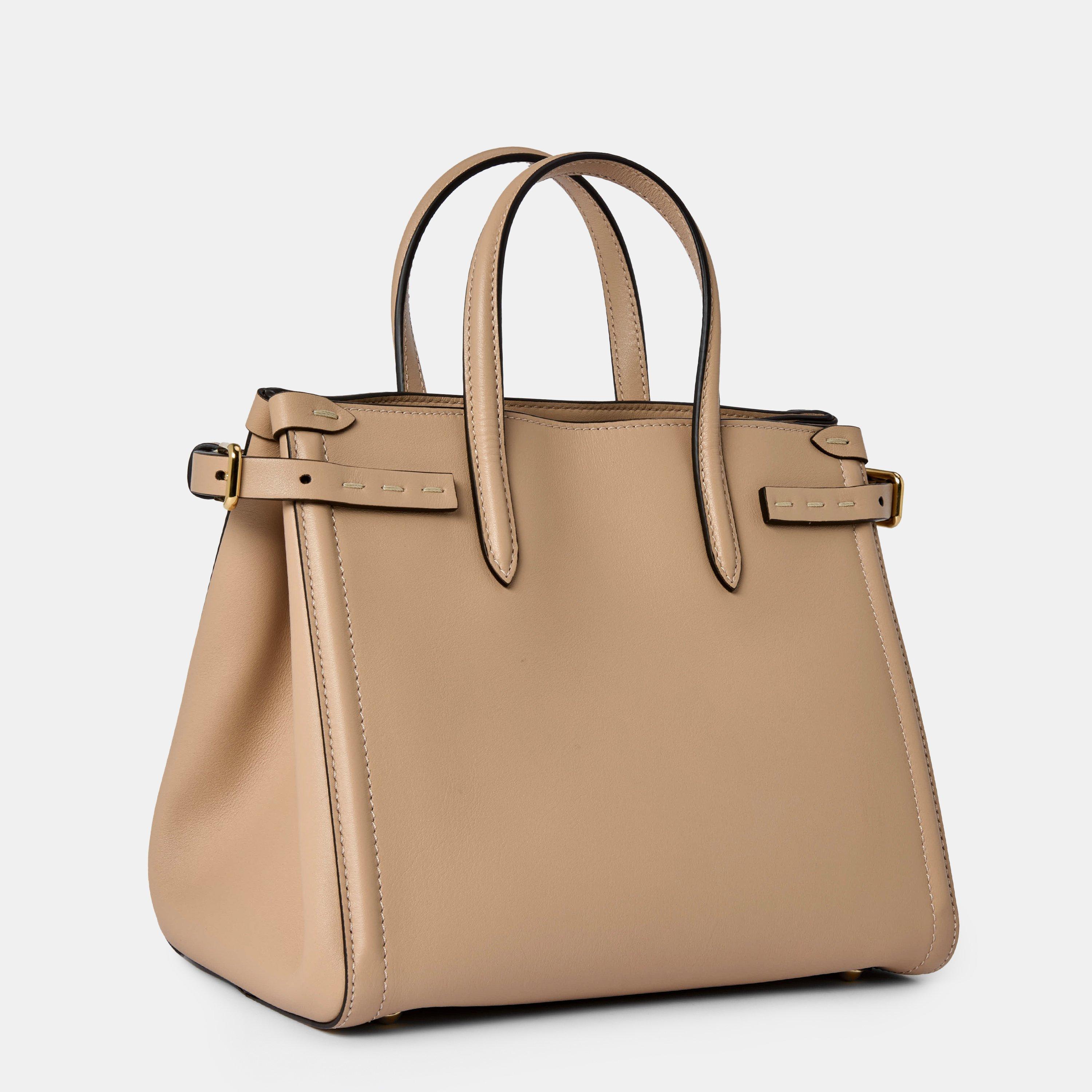 Rose Sand - Valentino Garavani - Women's Antibes Leather Top Handle Bag - 2