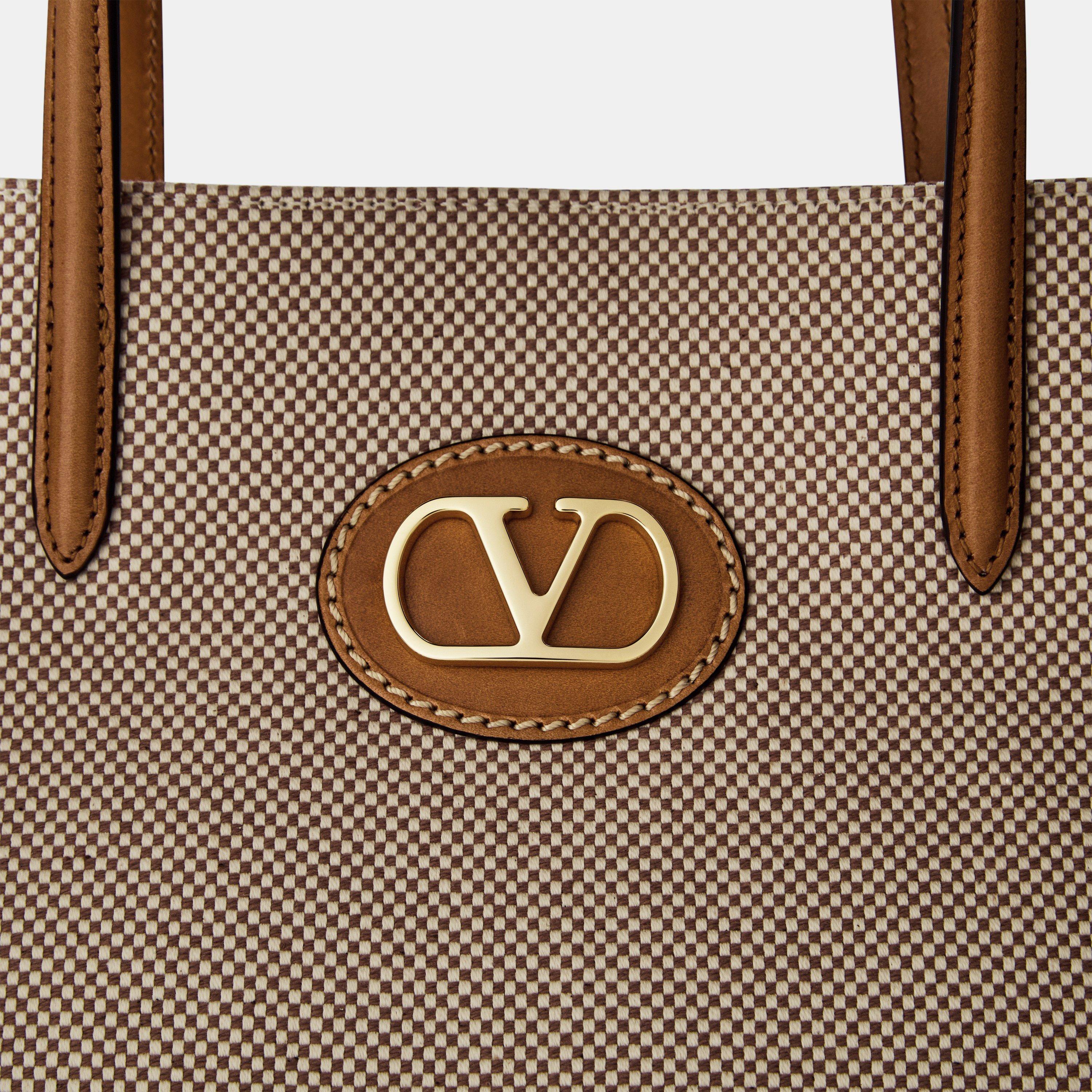 Naturale/Camel - Valentino Garavani - Antibes Top Handle Bag - 4