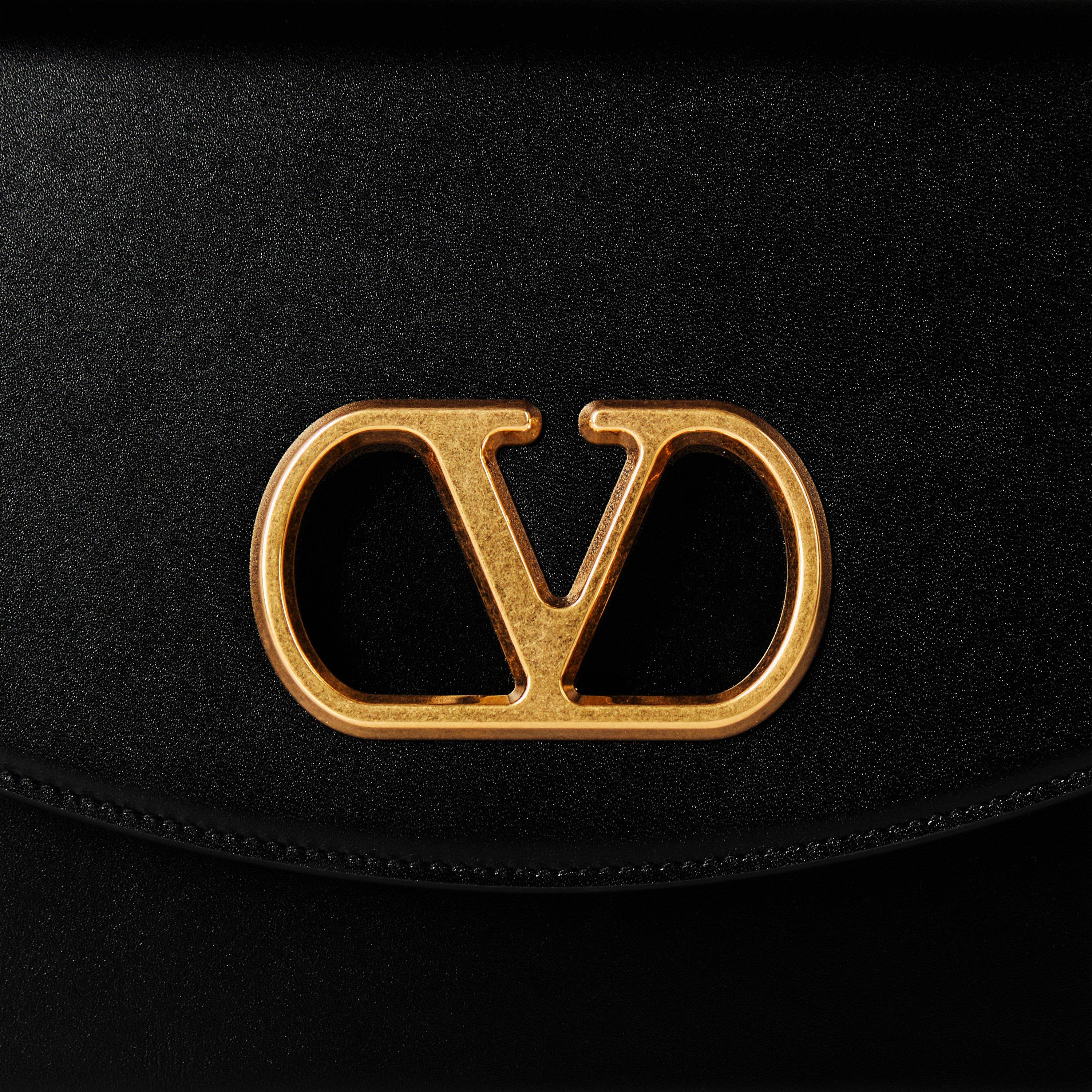 Black - Valentino Garavani - Medium Vain Shoulder Bag - 4