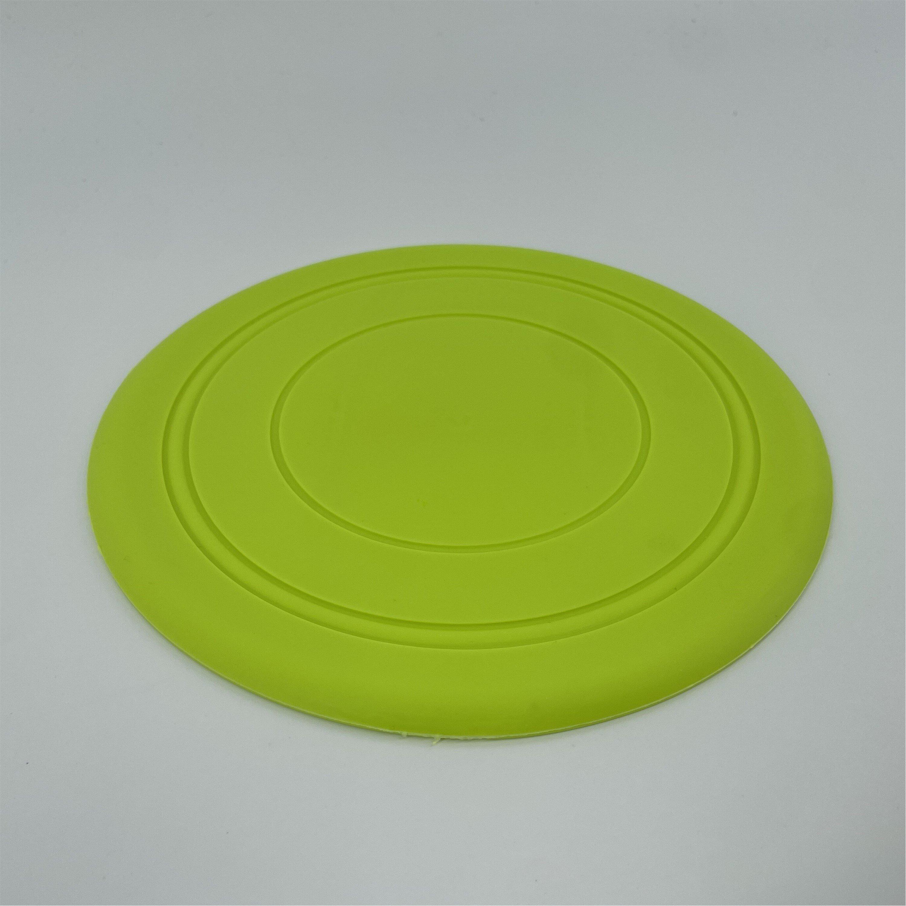 Green - Waggy Tails - Rubber Disc Dog Frisbee - 2