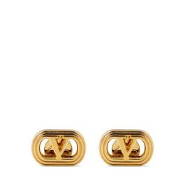 Valentino Garavani Logo 15mm Stud Earrings