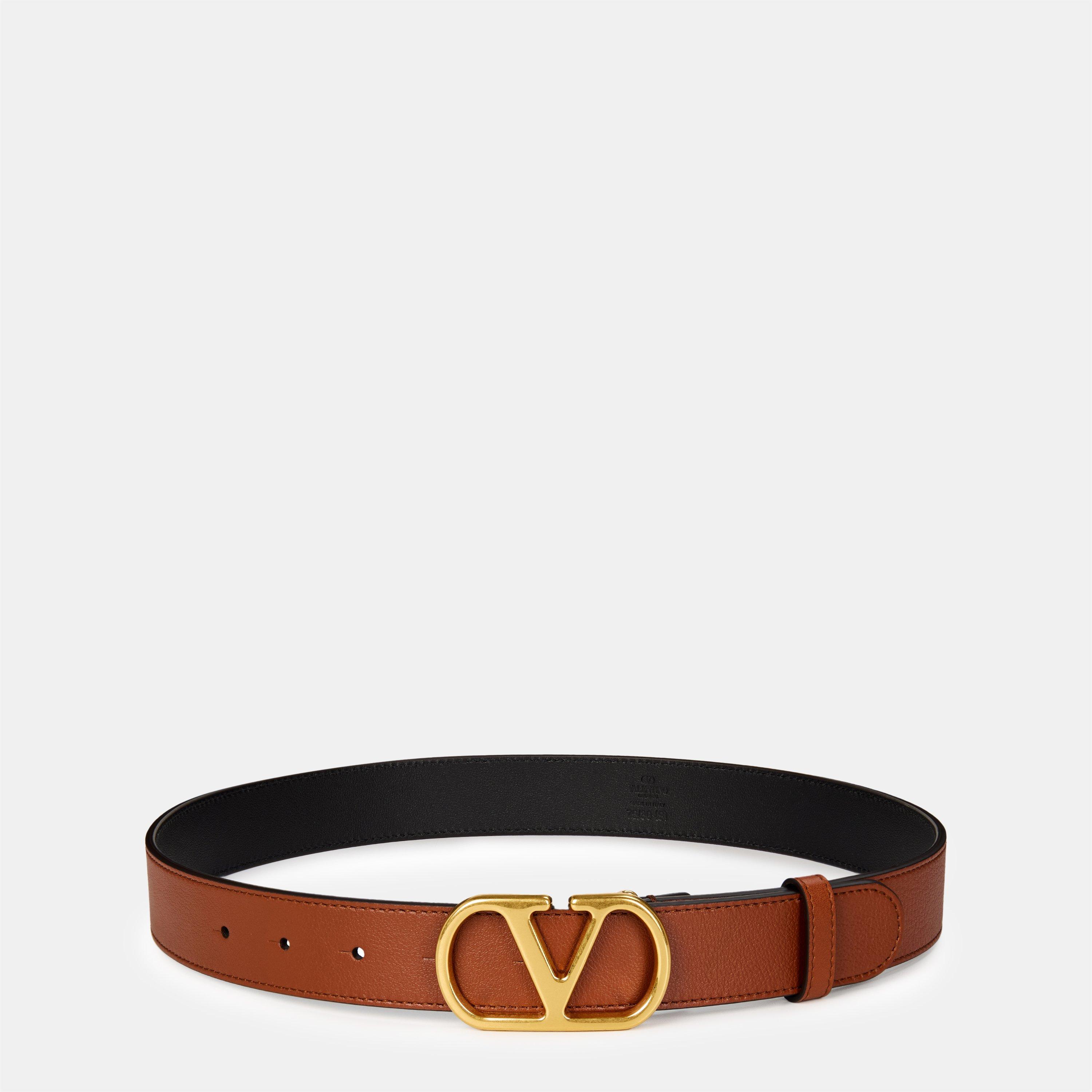 Deep Caramel - Valentino Garavani - Vlogo Belt - 1