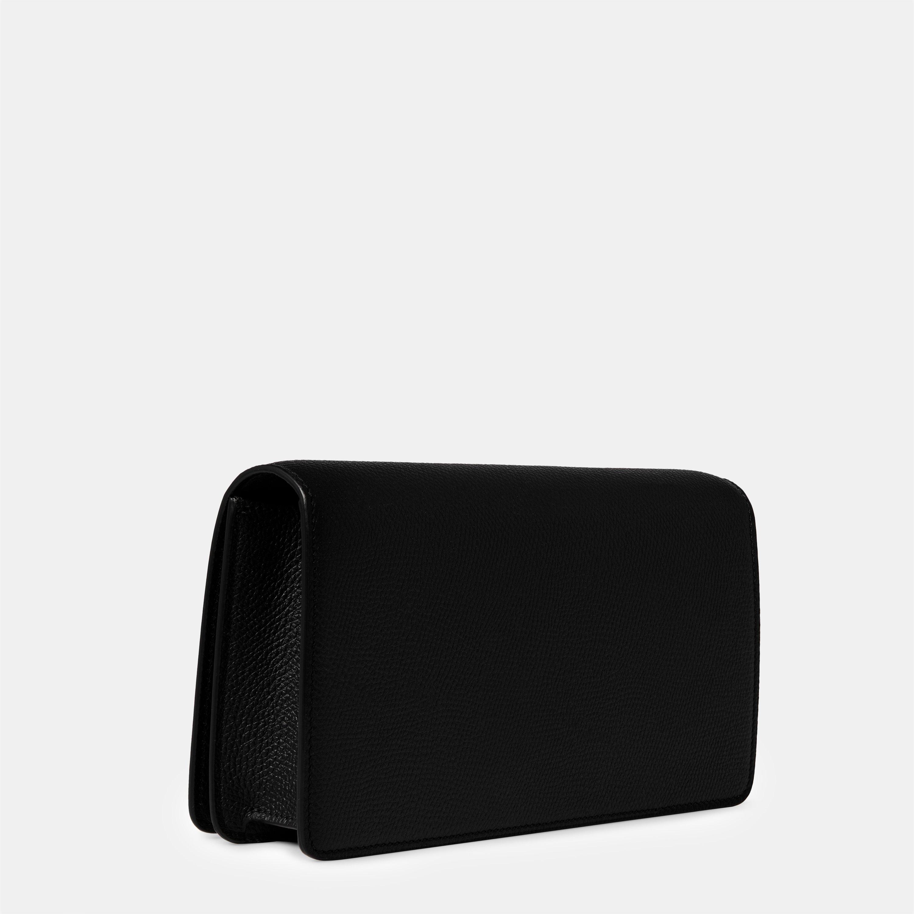 Black - Valentino Garavani - Vlogo Signature Wallet On Chain - 2