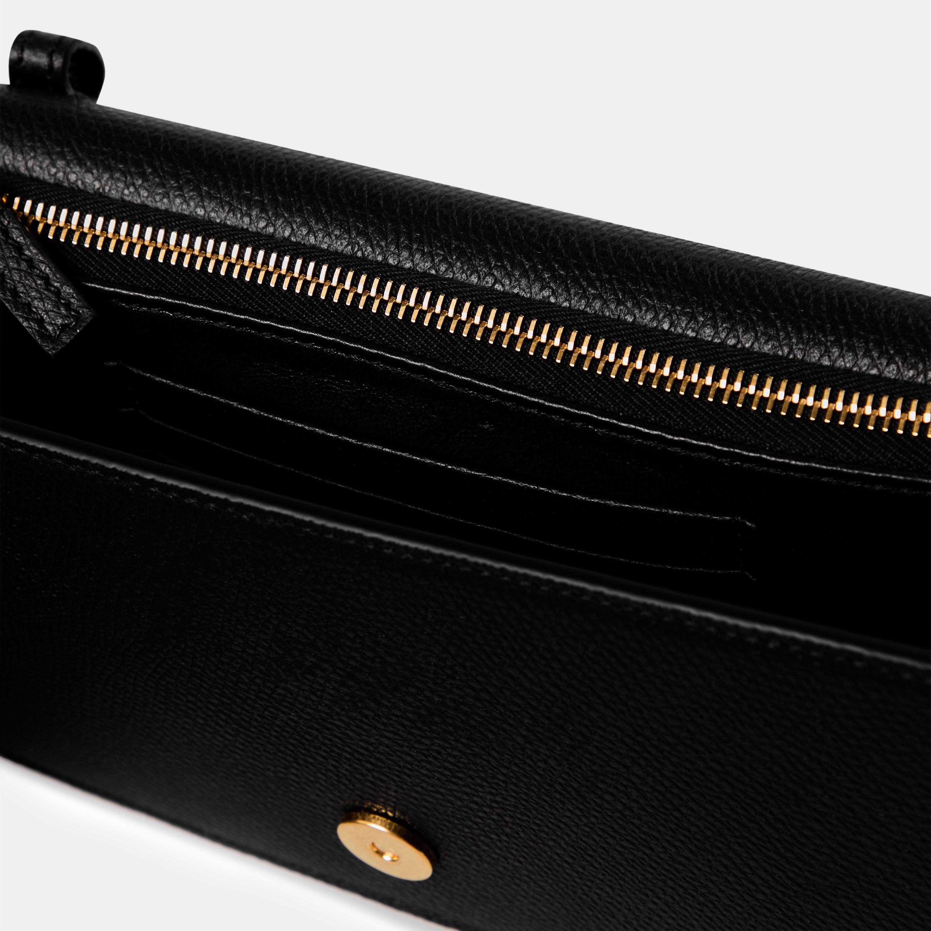 Black - Valentino Garavani - Vlogo Signature Wallet On Chain - 4