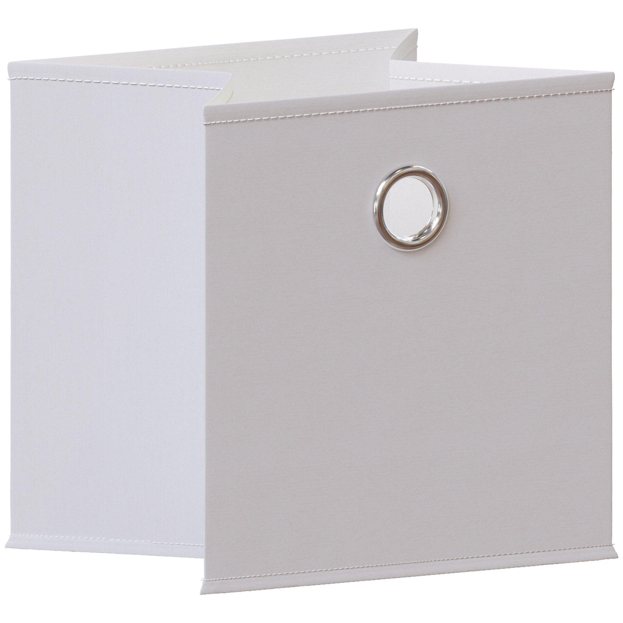 White - Lassic - 10 Cube Storage Unit DB + Set of 5 Storage Cubes - 8