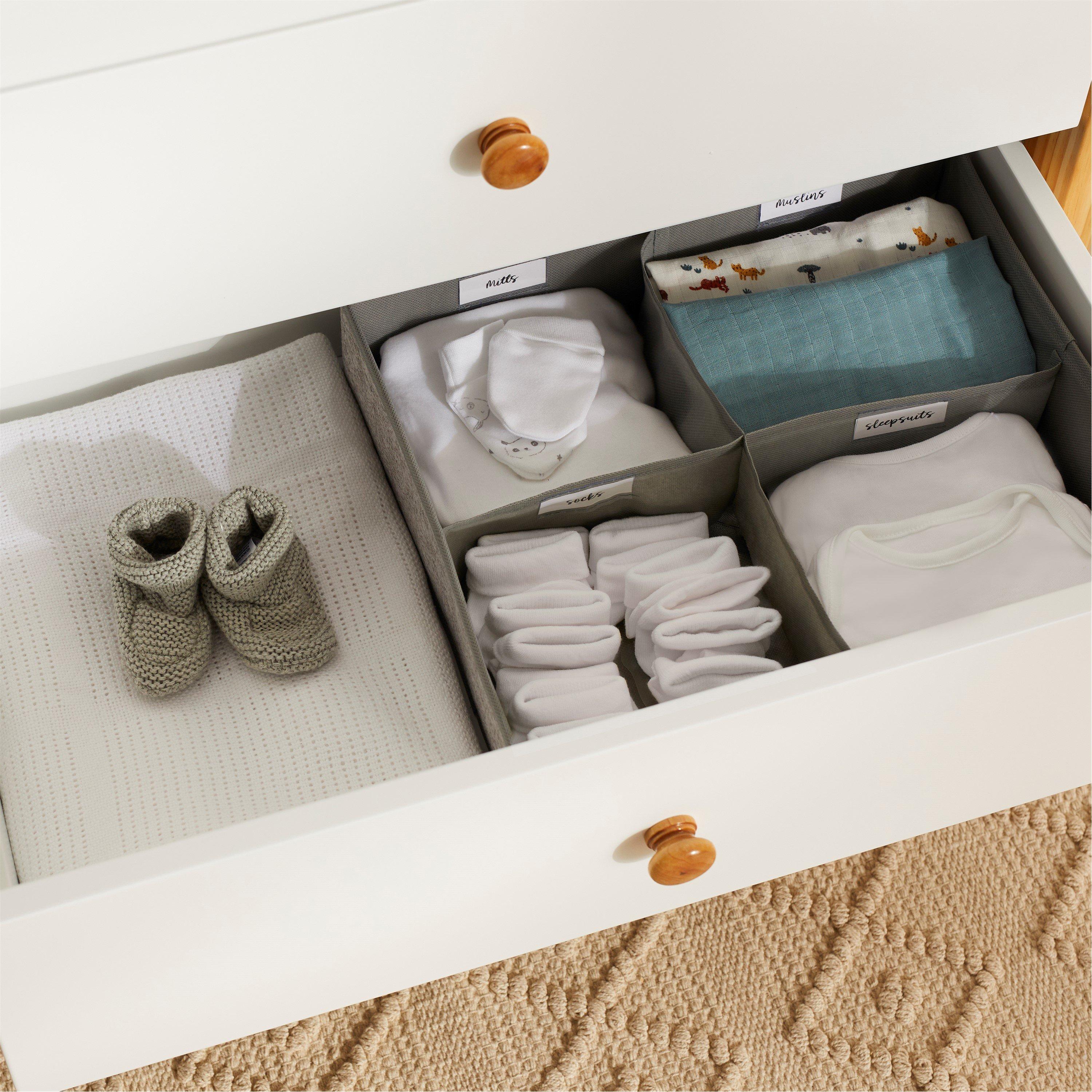 Ickle Bubba  Newborn Nursery Organisation Bundle - Grey - one
