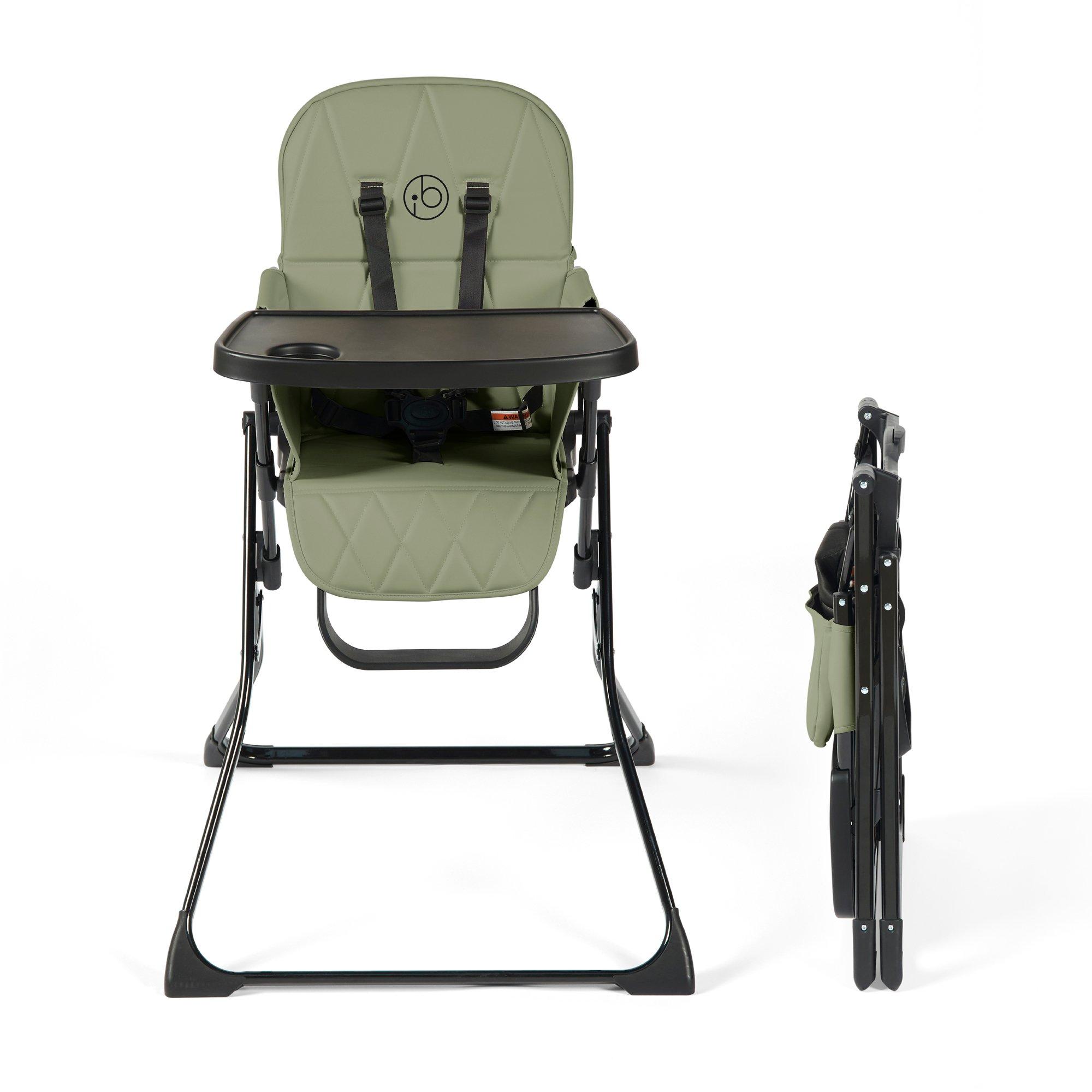 Ickle Bubba  Newborn Flip Magic Fold Highchair - Sage Green - one